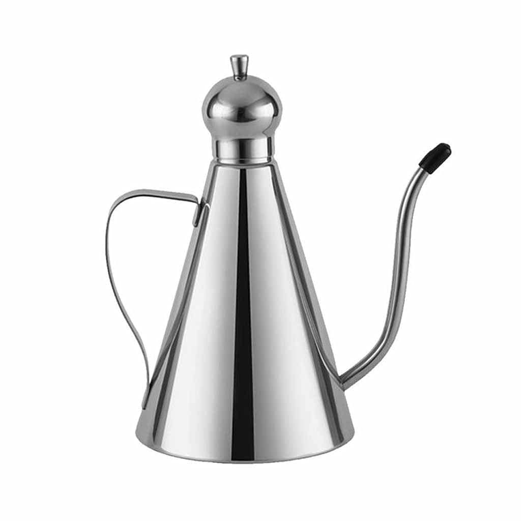 Premium Stainless Steel Condiment Storage Container - Oil & Vinegar Dispenser with Dustproof Cap - Large Kitchen Accessory for Cooking, Salad Dressing & Baking
