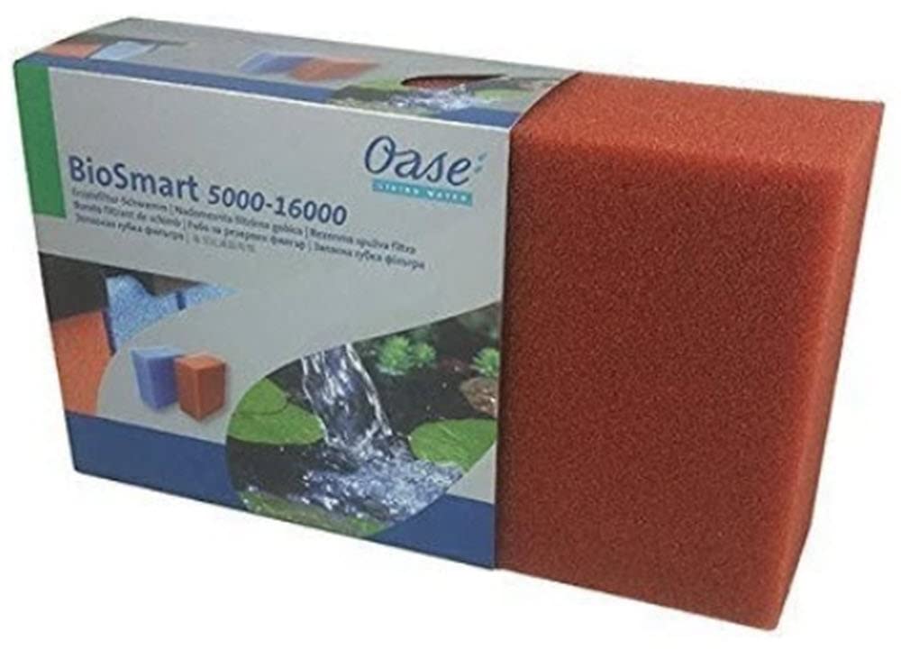 OASE BioSmart 1600 Pond Filter Foam (Red) - High-Efficiency Mechanical Filtration for Koi Ponds & Water Gardens - Replacement Media for Cleaner Water & Healthier Fish