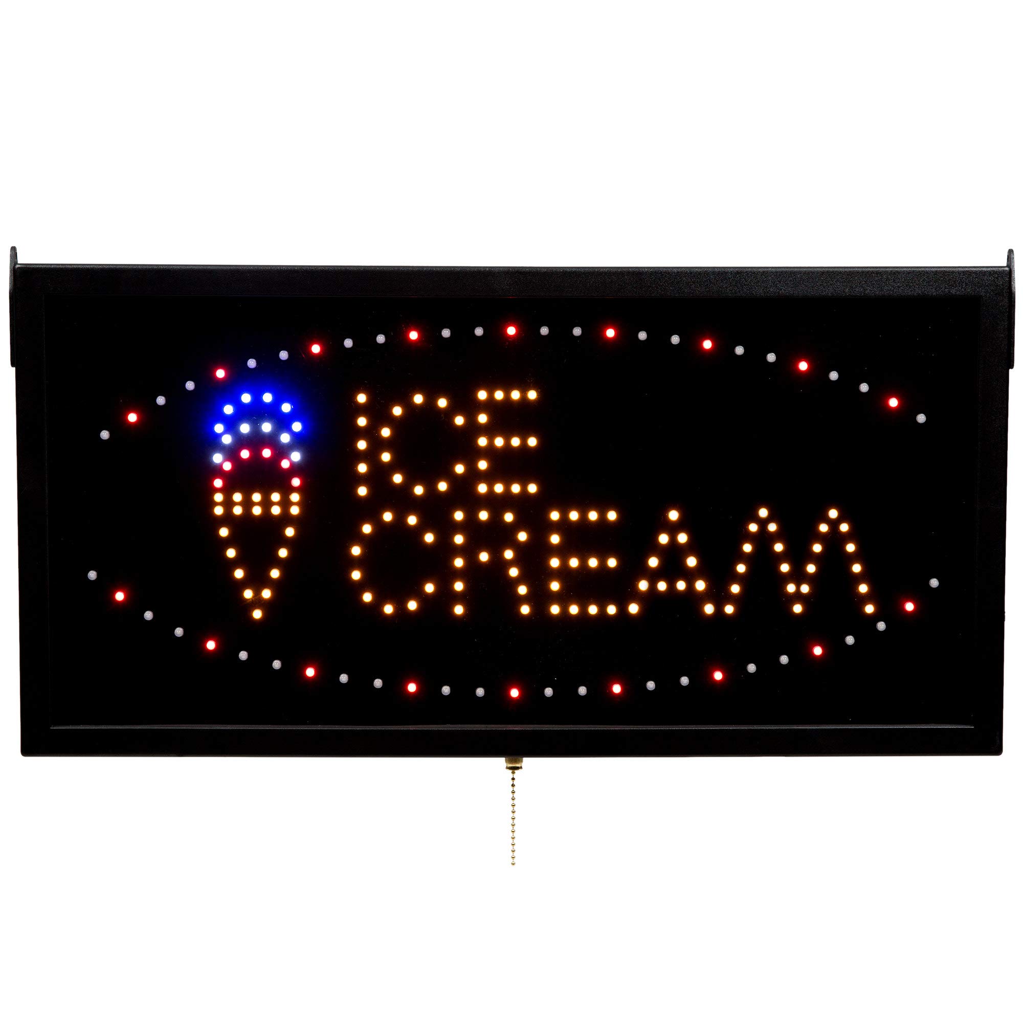 Table Top King ICE13L LED Ice Cream Sign for Shops & Cafes
