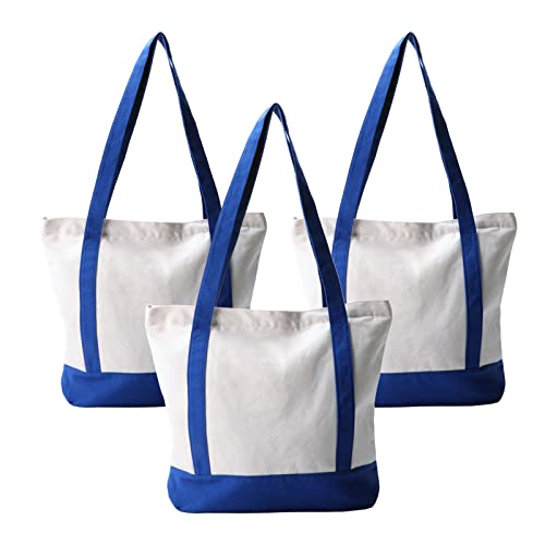 3 Pcs Blue and White