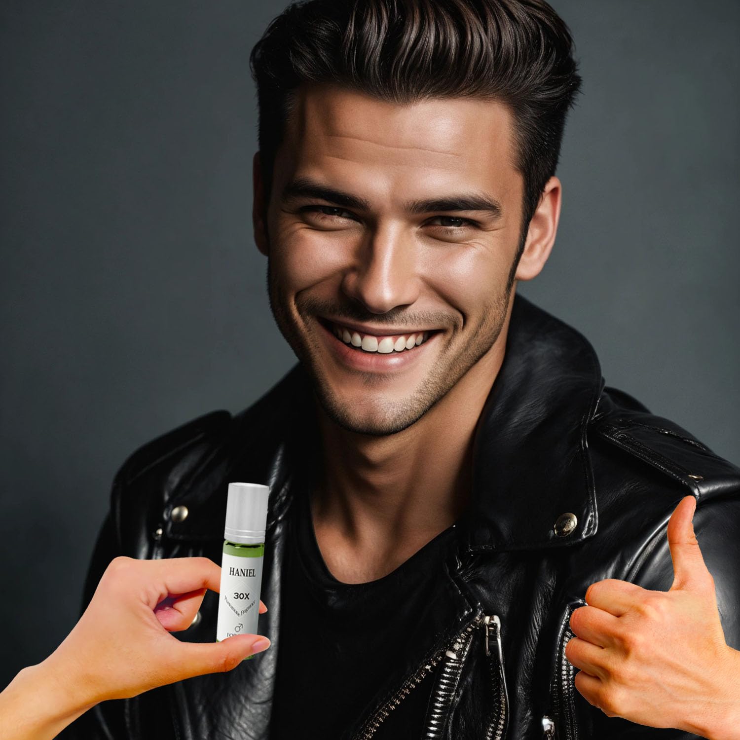 Haniel Roll-on Pheromone Cologne for Men - Original Perfume Oil to Enhance Natural Charisma & Attraction | Premium Pheromone Cologne for Confidence & Seduction | Perfect for Date Nights, Social Events & Everyday Wear