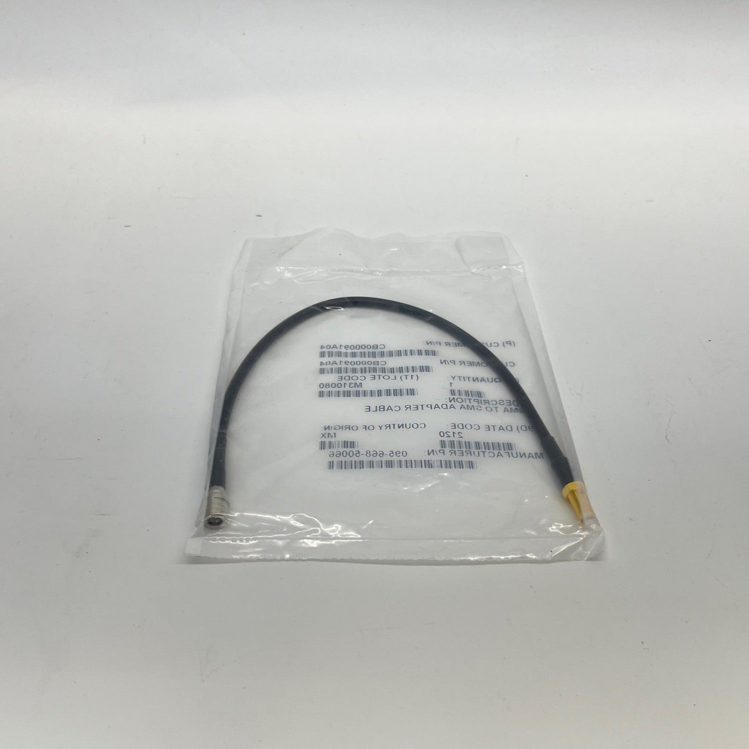 Motorola QMA to SMA Adapter Cable - 095 668 50066 CB000091A04 - High Frequency RF Coaxial Connector for Two-Way Radios, Antennas & Wireless Networks - Perfect for Ham Radio, CB Radio & Communication Equipment Setup