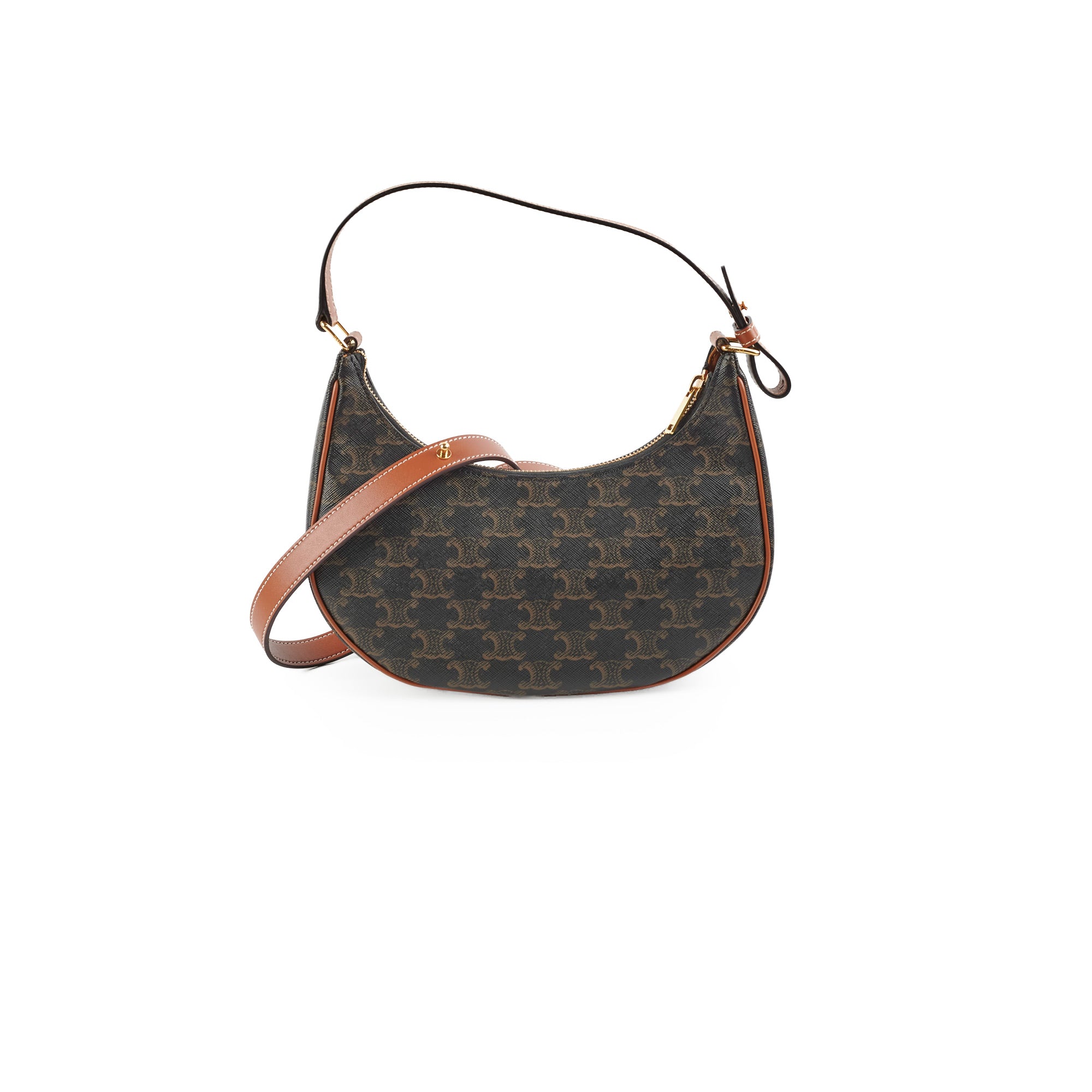 Celine Ava Triomphe Medium Canvas Shoulder Bag - Luxury Designer Handbag for Women | Perfect for Work, Travel & Everyday Use