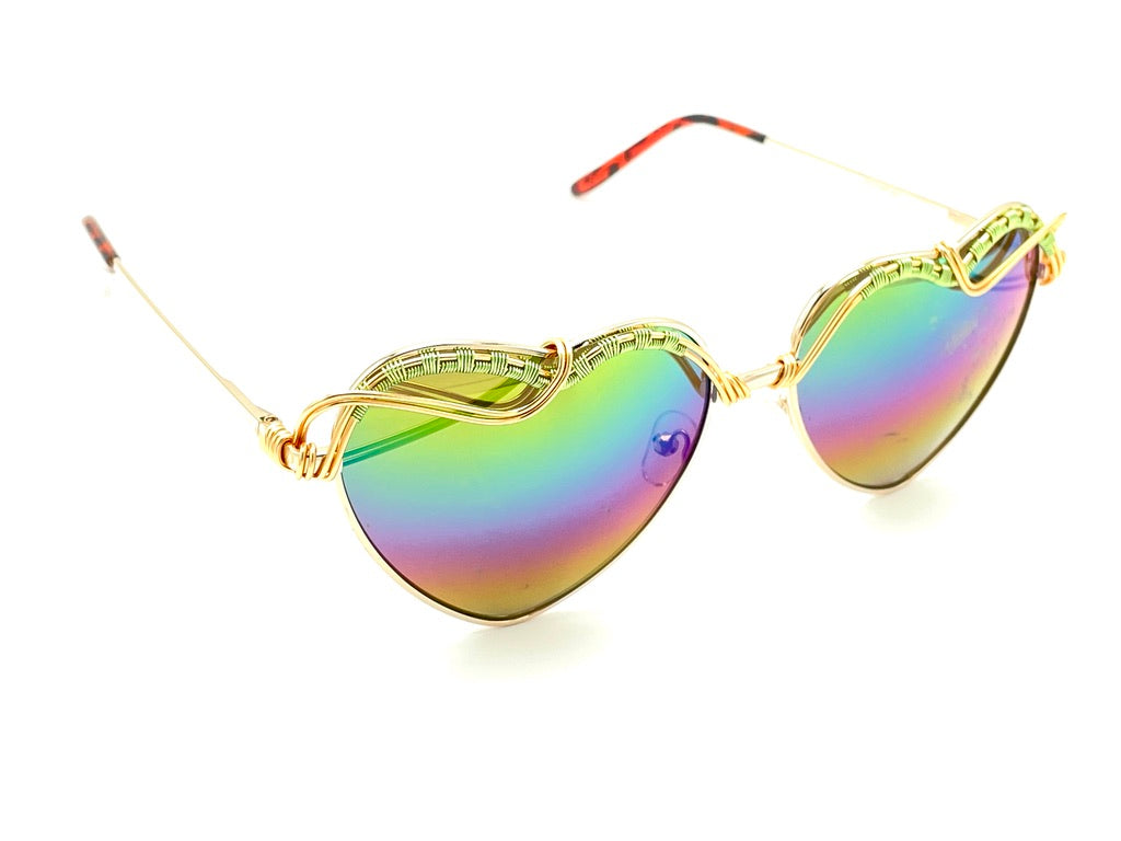 Rainbow Hearts Gold Jewelry - Elegant & Stylish Pendant Necklace for Women | Perfect for Valentine's Day, Anniversary & Romantic Gifts