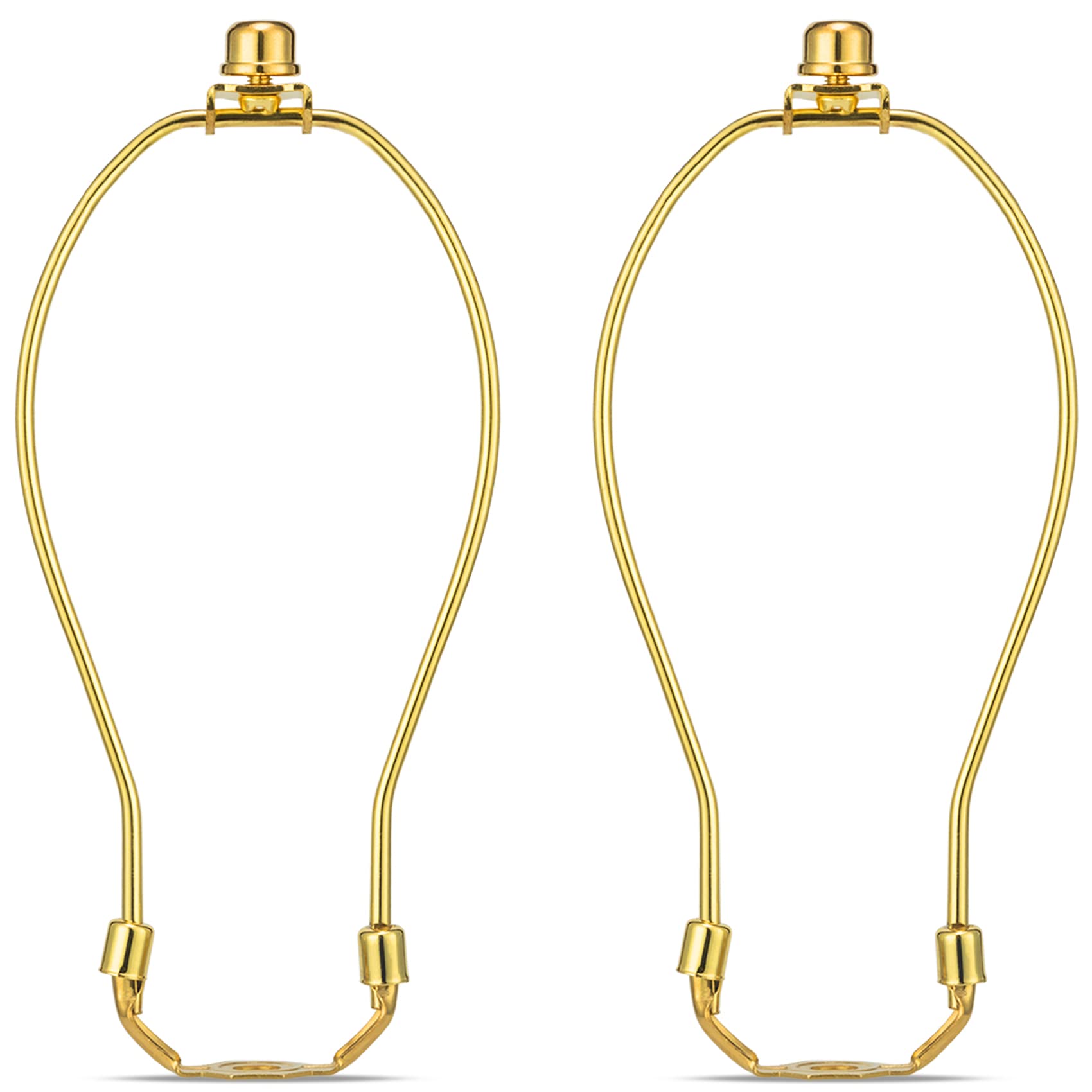 9 Inch Detachable Lamp Shade Harp Holder - 2 Pack Heavy Duty Lamp Shade Bracket with 3/8