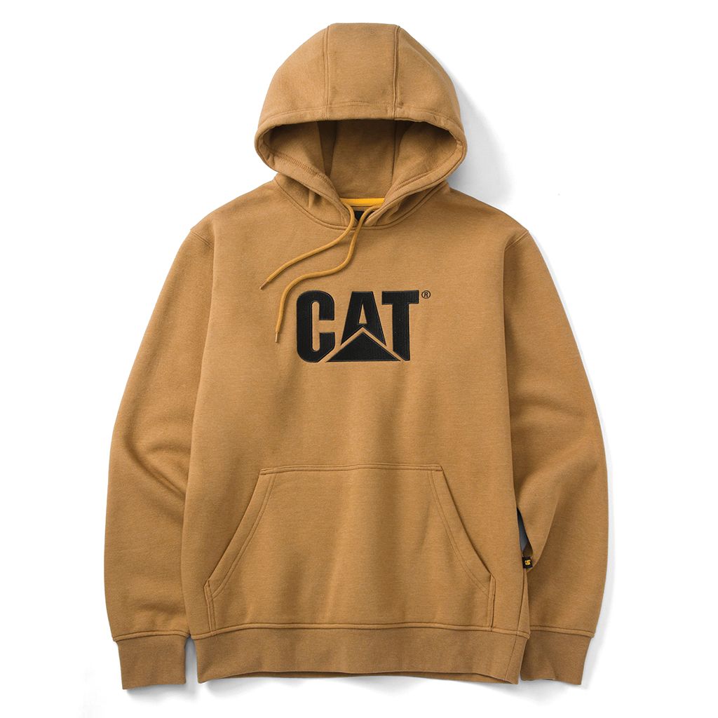 CAT Men's Fleece Pullover Hoodie - Warm & Comfortable Winter Sweatshirt for Outdoor Work & Casual Wear