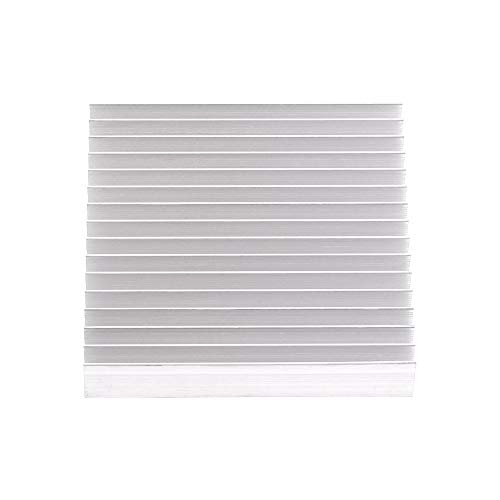 Aluminum LED Heat Sink 100x100x18mm - High Thermal Conductivity Cooling Fin for Computers, Power ICs - Perfect for PC Cooling & Electronic Devices