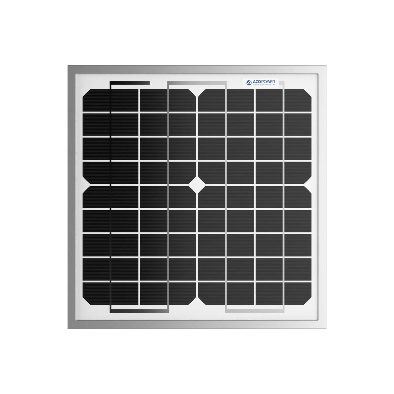 ACOPOWER 10W 12V Monocrystalline Solar Panel - High Efficiency Portable Solar Charger for RV, Boat, Camping & Off-Grid Power