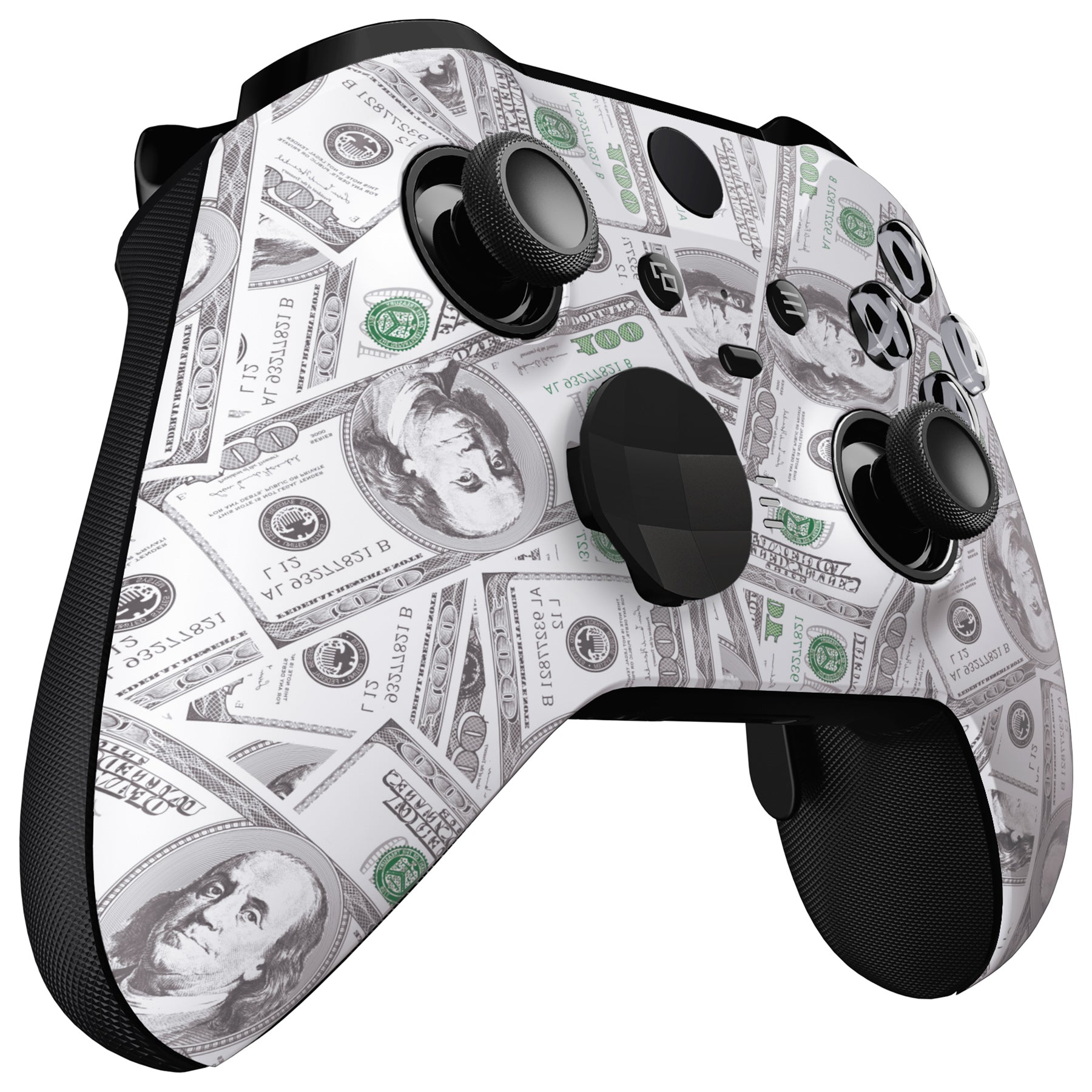 eXtremeRate Soft Touch Faceplate Cover & Front Housing Shell Replacement Kit for Xbox One Elite Series 2 Controller (Model 1797 & Core) - Includes Thumbstick Accent Rings - Perfect for Gaming Enthusiasts & Custom Controller Builders - ELS210