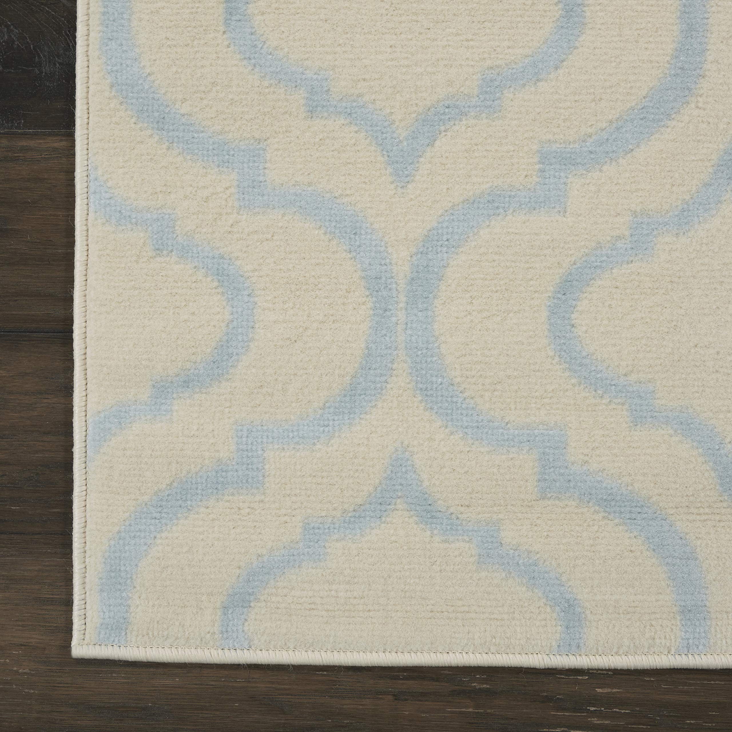 Nourison Jubilant Trellis Ivory/Blue 2'3
