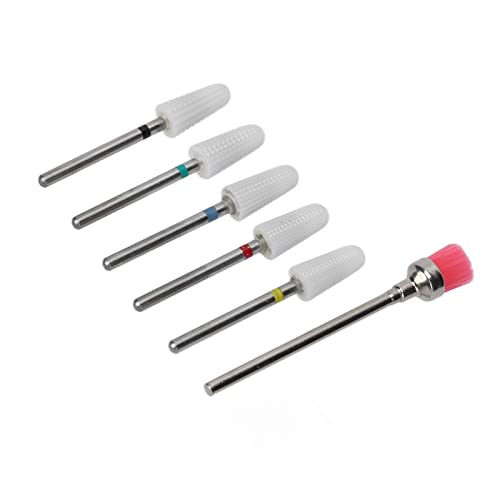 Fast Polishing Nail Drill Bits - Portable Rotating File Heads for Home & Salon Use