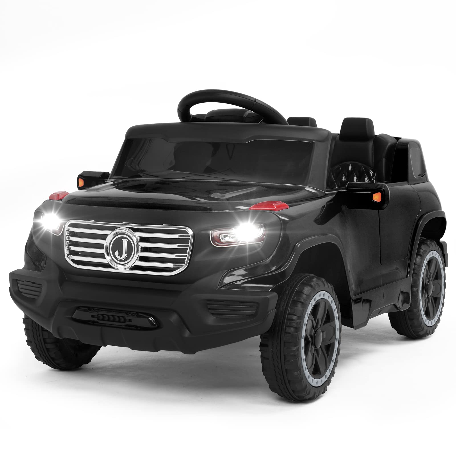 VALUE BOX 6V Electric Remote Control Truck - Kids Ride On Car with 3 Speeds, Music, LED Lights & Horn | Toddler Motorized Vehicle with Seat Belt | Best Gift for Boys & Girls | Perfect for Indoor Play & Outdoor Backyard Fun