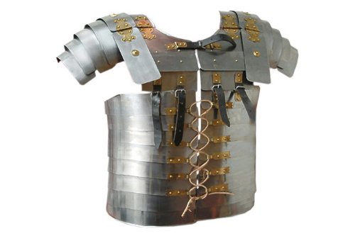 Authentic Roman Lorica Segmentata Armor - Medieval Knight Costume & LARP Gear for Renaissance Fairs, Historical Reenactments & Cosplay