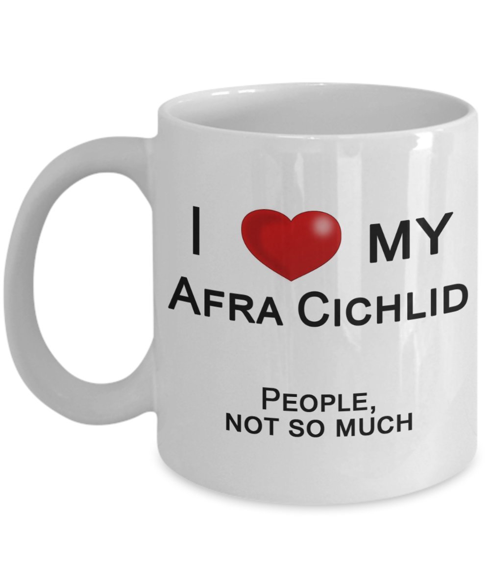 Afra Cichlid Coffee Mug - Funny Fish Lover Gift for Aquarium Enthusiasts - Perfect for Home, Office & Fish Tank Decor