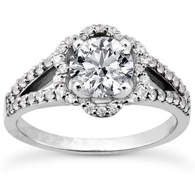 1.28 Carat TW Round Diamond Engagement Ring Set - Modern Style with Form Fit Matching Wedding Band - Perfect for Proposals, Anniversaries & Bridal Jewelry