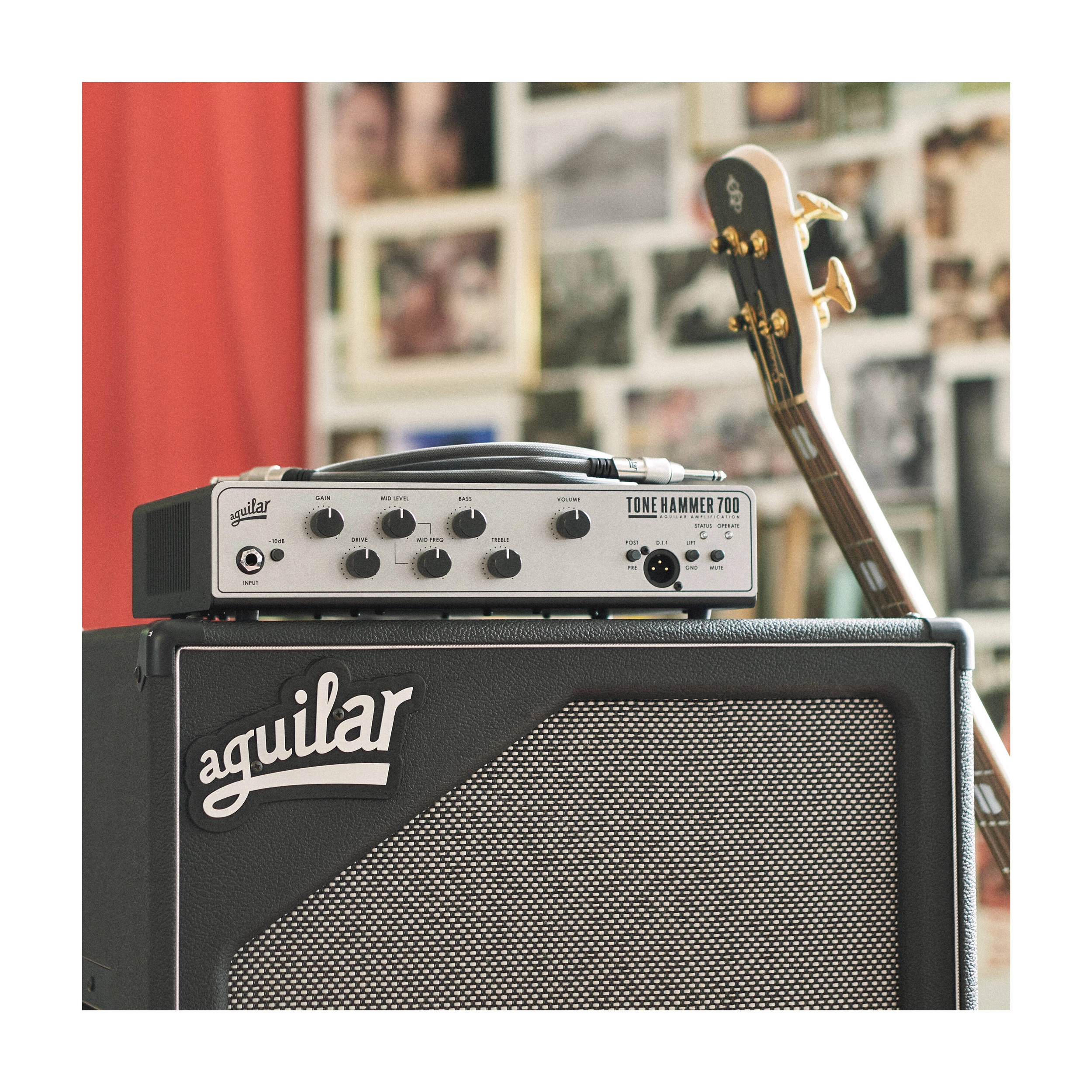 Aguilar TH700V2 Tone Hammer Gen 2 700W Bass Amp Head - Professional Bass Amplifier for Live Performances & Studio Recording