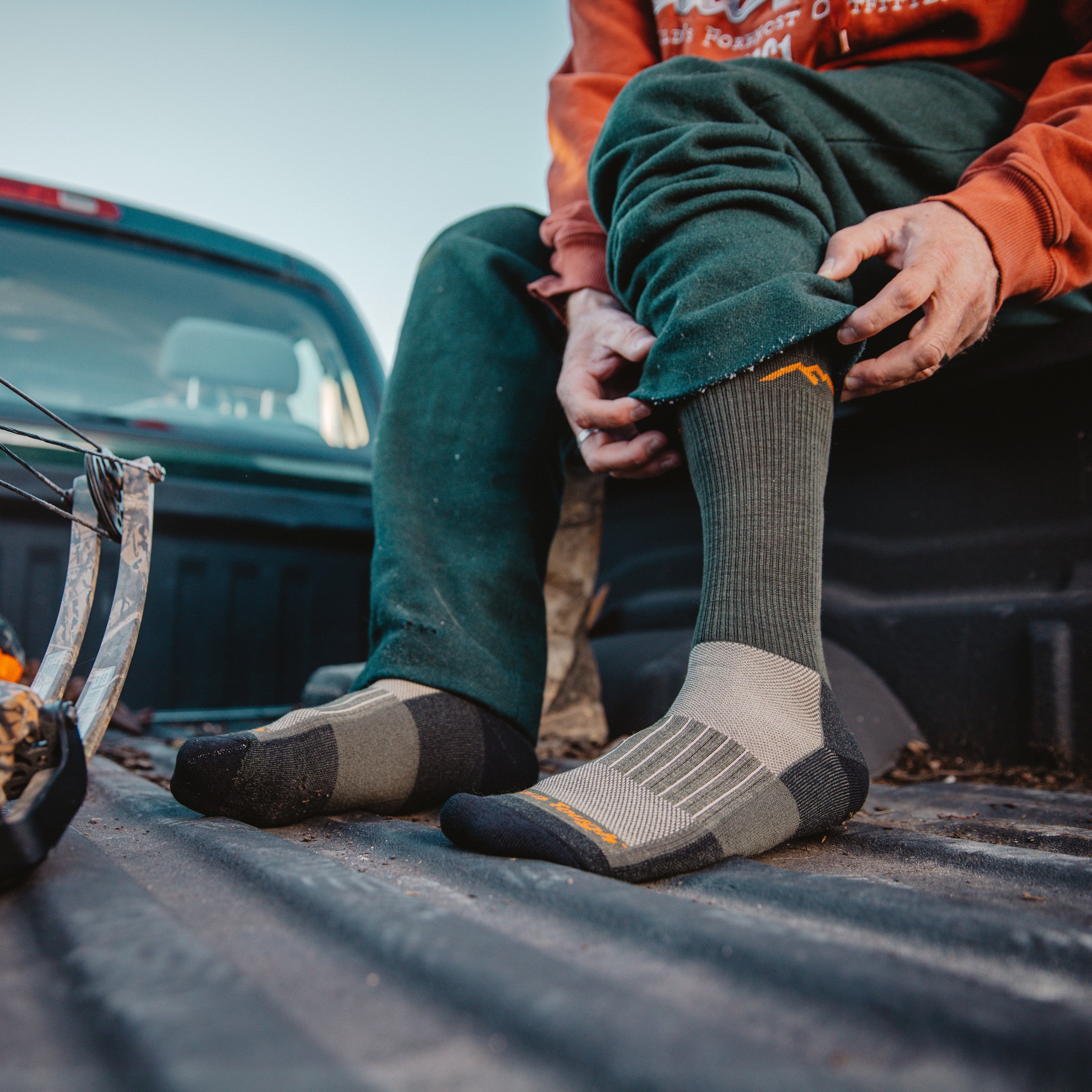 Lightweight Hunting Socks for Men - Breathable & Durable Outdoor Boot Socks for Hiking, Camping & Cold Weather Adventures