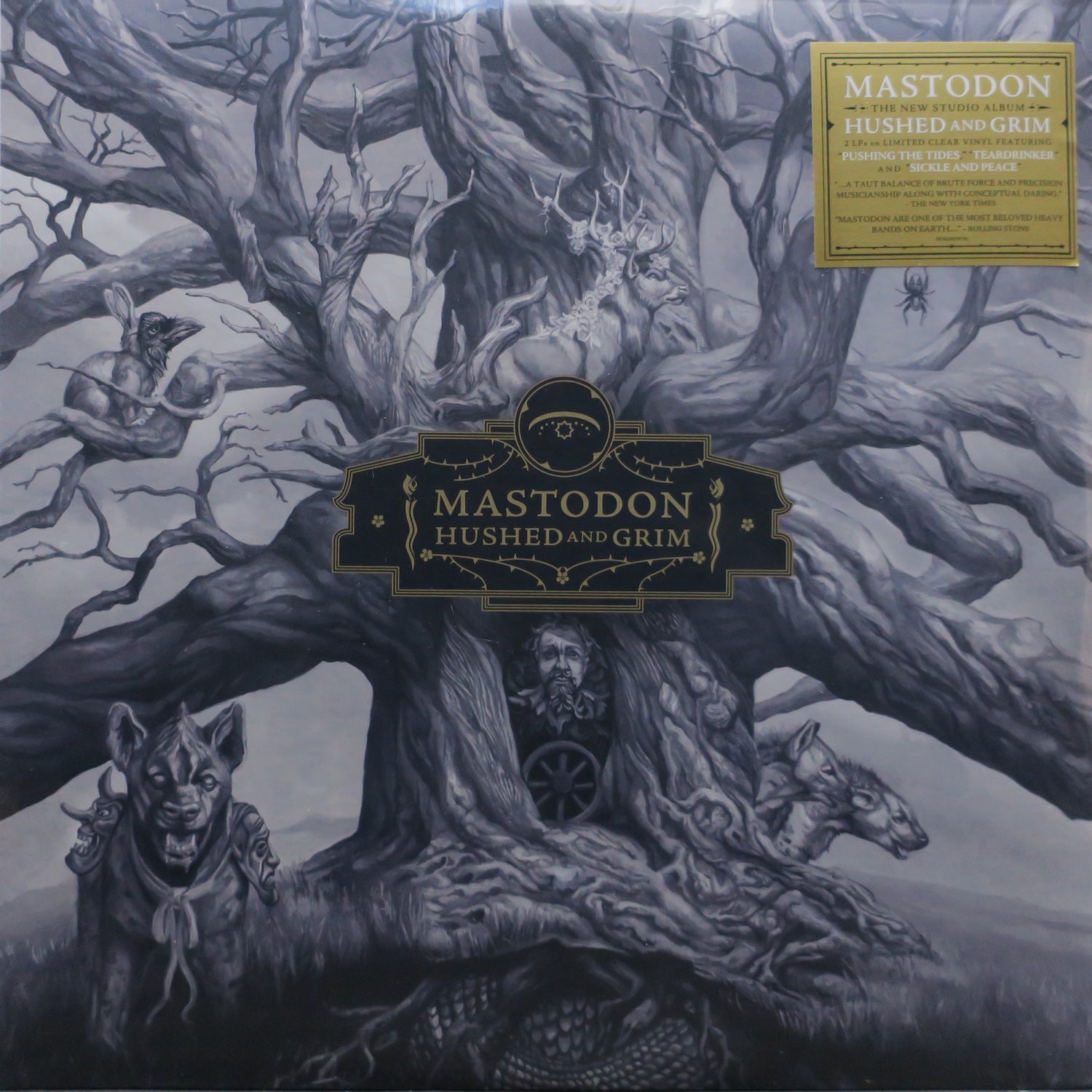 MASTODON 'Hushed And Grim' Limited Edition Clear Vinyl 2LP Record - Perfect for Music Collectors & Audiophiles, Great for Home Listening & Gifts
