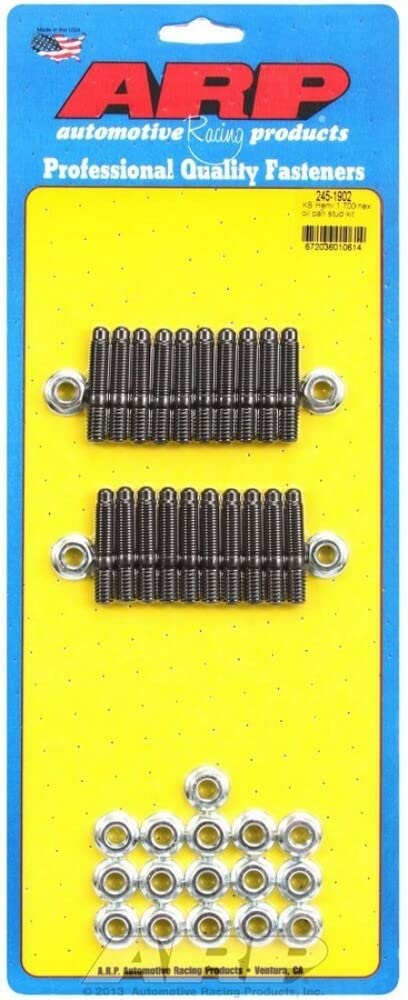 ARP 245-1902 Oil Pan Stud Kit - High Performance Engine Repair Parts for Chevy, Ford, Dodge - Perfect for DIY Auto Maintenance & Professional Mechanic Use