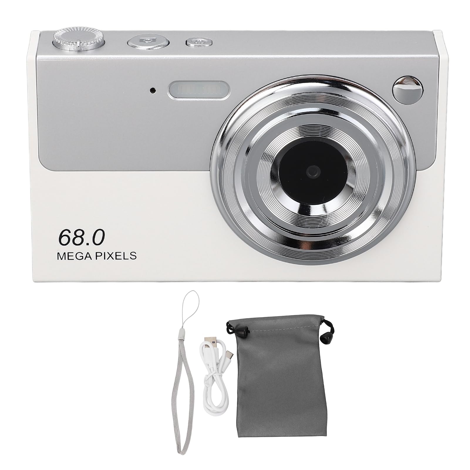 4K 68MP Digital Camera with Autofocus & 16X Zoom - Vlogging Camera for YouTube, Travel Photography - Includes 32GB SD Card - Compact Point and Shoot Camera for Beginners (Perfect for Travel, Vlogging & Family Events)
