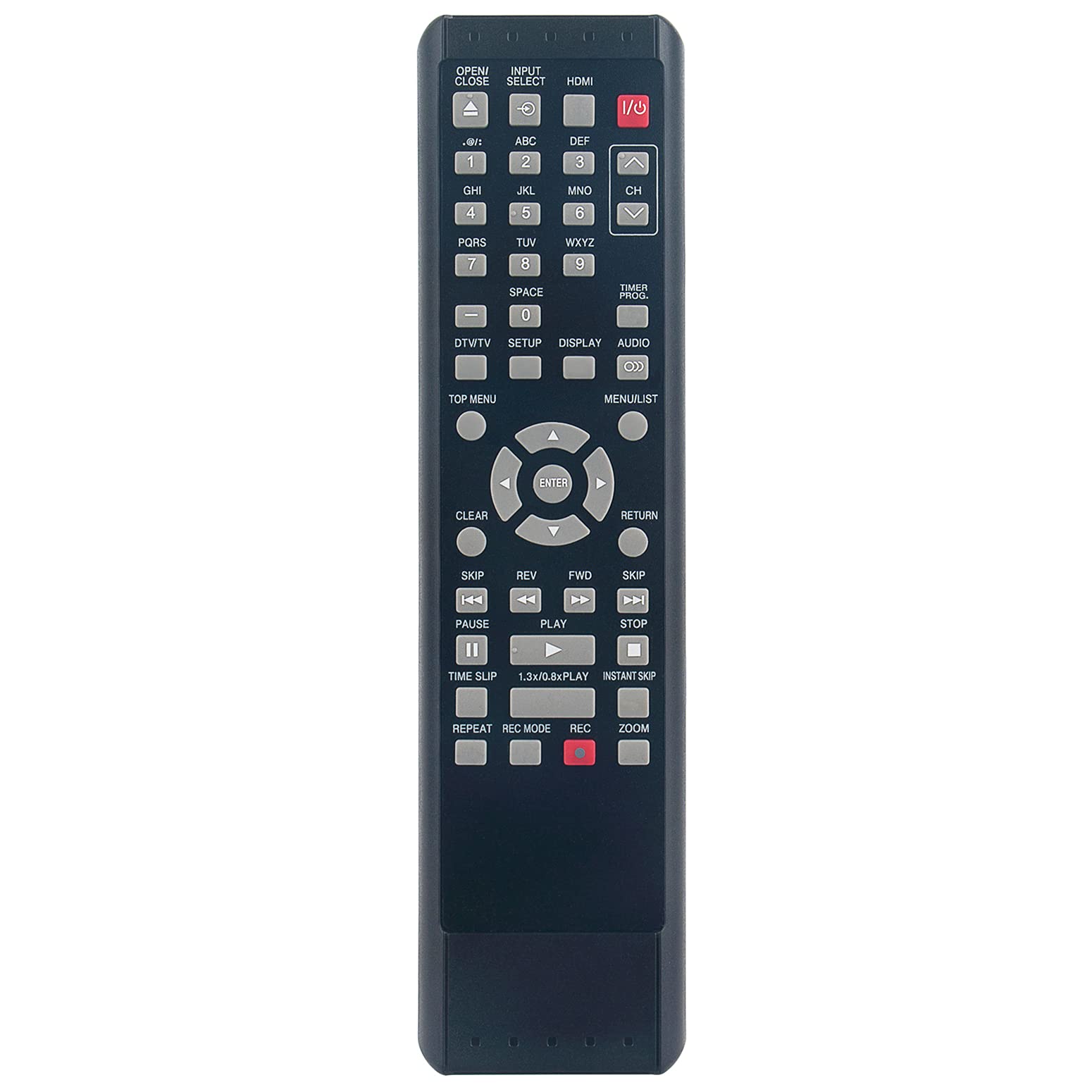 Toshiba DVD Recorder Replacement Remote Control - Compatible with D-R550, D-R570KU, D-R560 & More Models | Perfect for Home Entertainment Systems & Media Centers