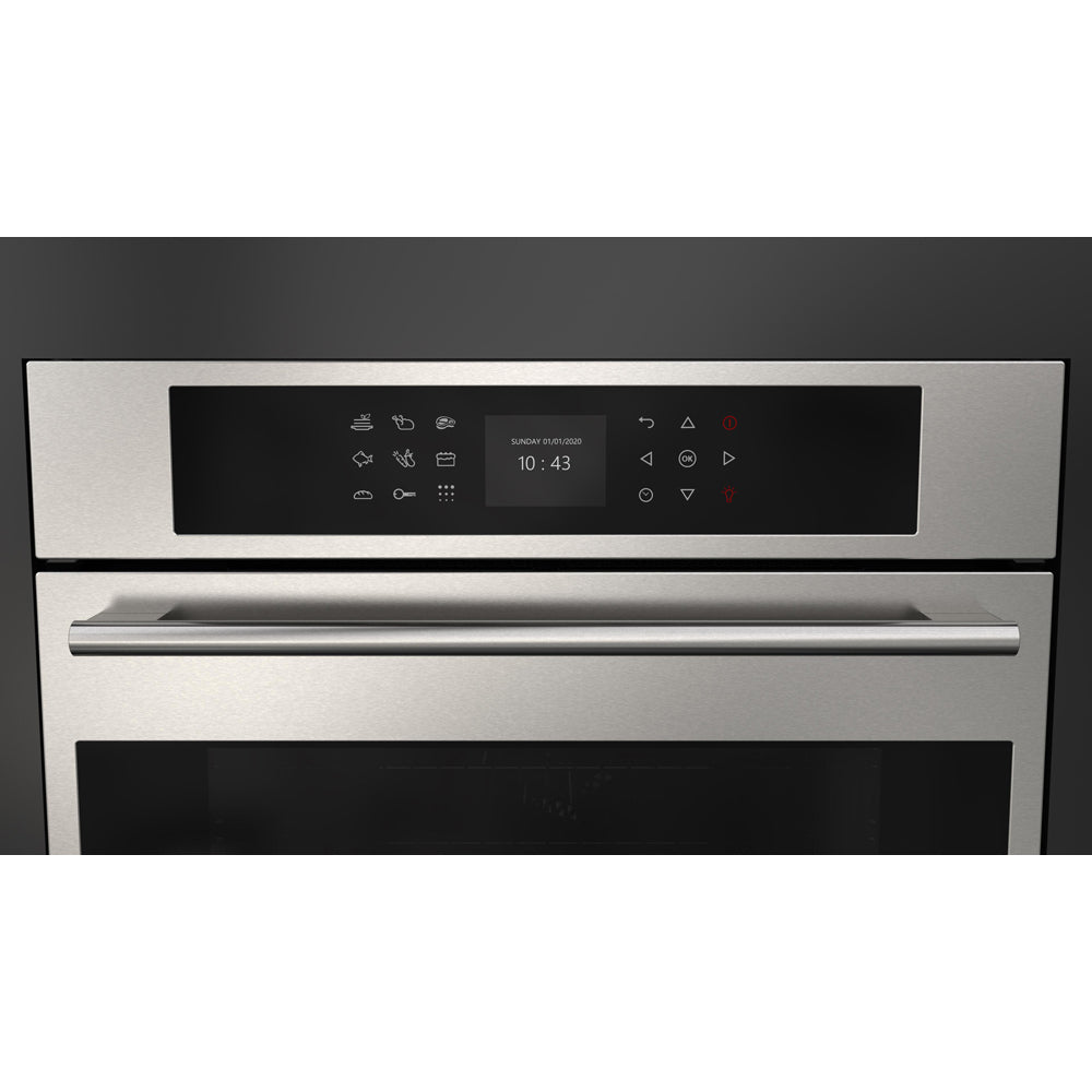 Fulgor Milano 24 Inch Stainless Steel Electric Single Wall Oven with Self-Cleaning & Convection - F7SP24S1 | Perfect for Modern Kitchens, Baking, Roasting & Entertaining