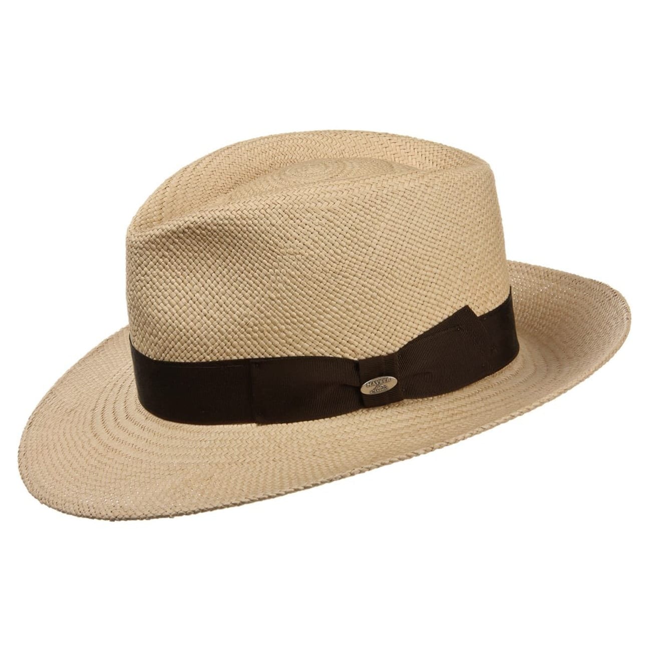 Premium Panama Bogart Hat by Mayser - Classic Men's Summer Fedora with Wide Brim - Perfect for Beach, Outdoor Events & Vintage Style Fashion