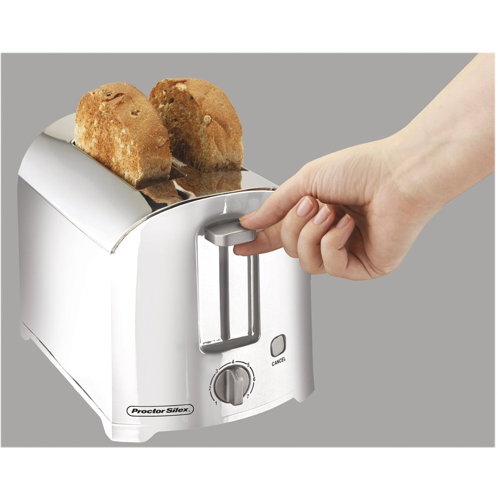 Proctor Silex 2 Slice Toaster 22632 - Compact Countertop Toaster for Bagels, Bread & Pastries - Perfect for Breakfast, Kitchen & Dorm Use