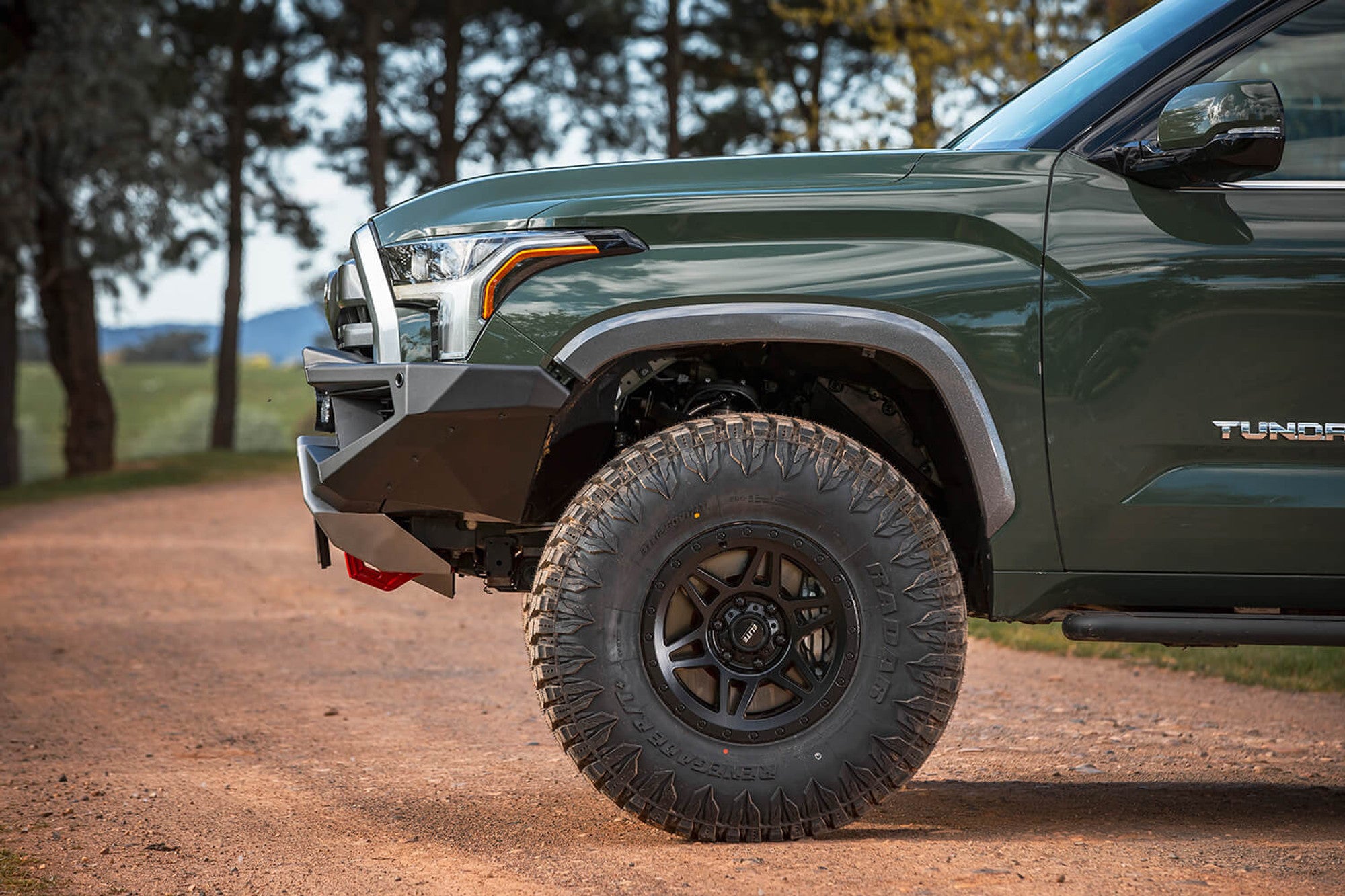 2022-2024 Toyota Tundra Zenith Front Bumper - Heavy Duty Off-Road Bumper with Winch Mount & LED Light Bar Compatibility | Perfect for Truck Upgrades, Overlanding & Off-Road Adventures