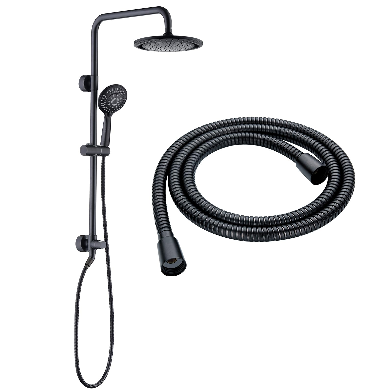 Premium 9 Inch Rain Shower Head with 3-Function Hand Shower - Dual Shower Combo Set with 69