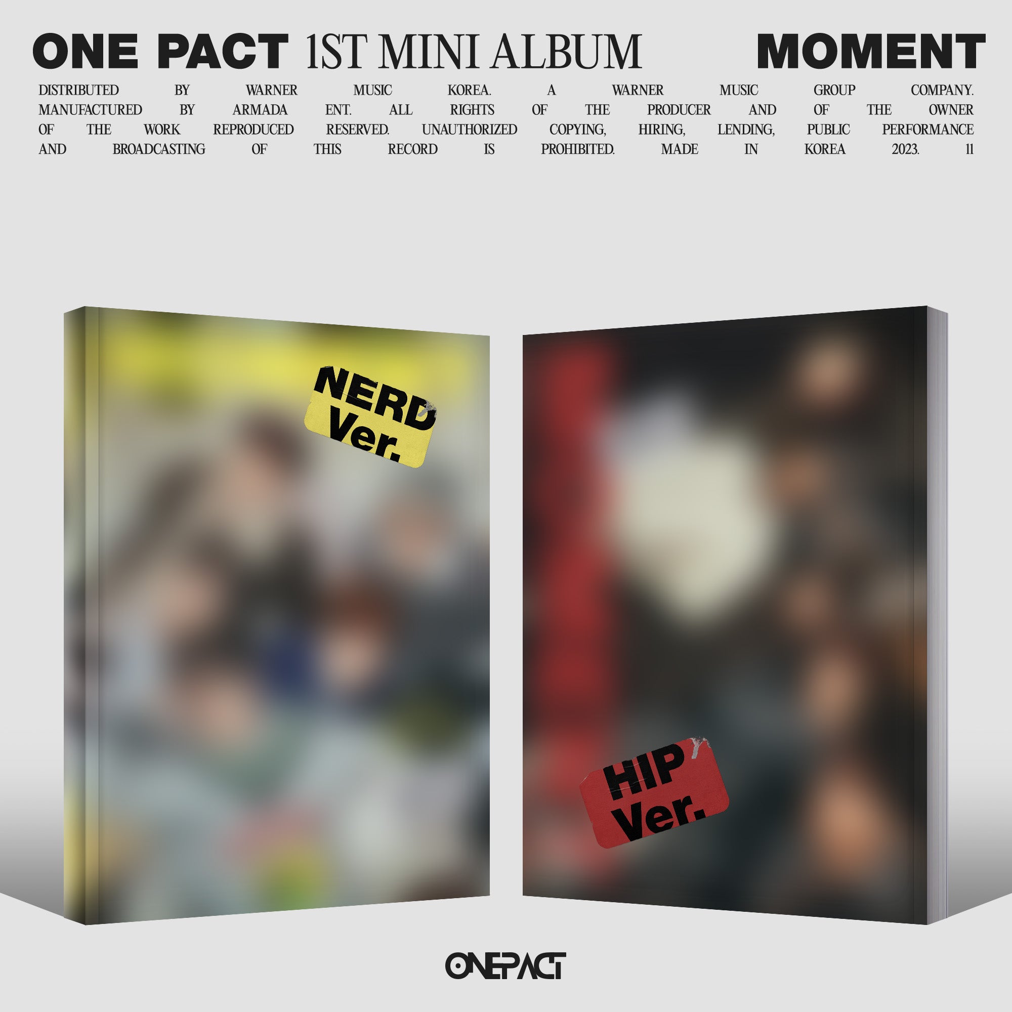 ONE PACT 1ST MINI ALBUM 'MOMENT' - K-Pop Collectible CD with Photobook & Poster | Perfect for K-Pop Fans, Music Collectors and Gift Giving