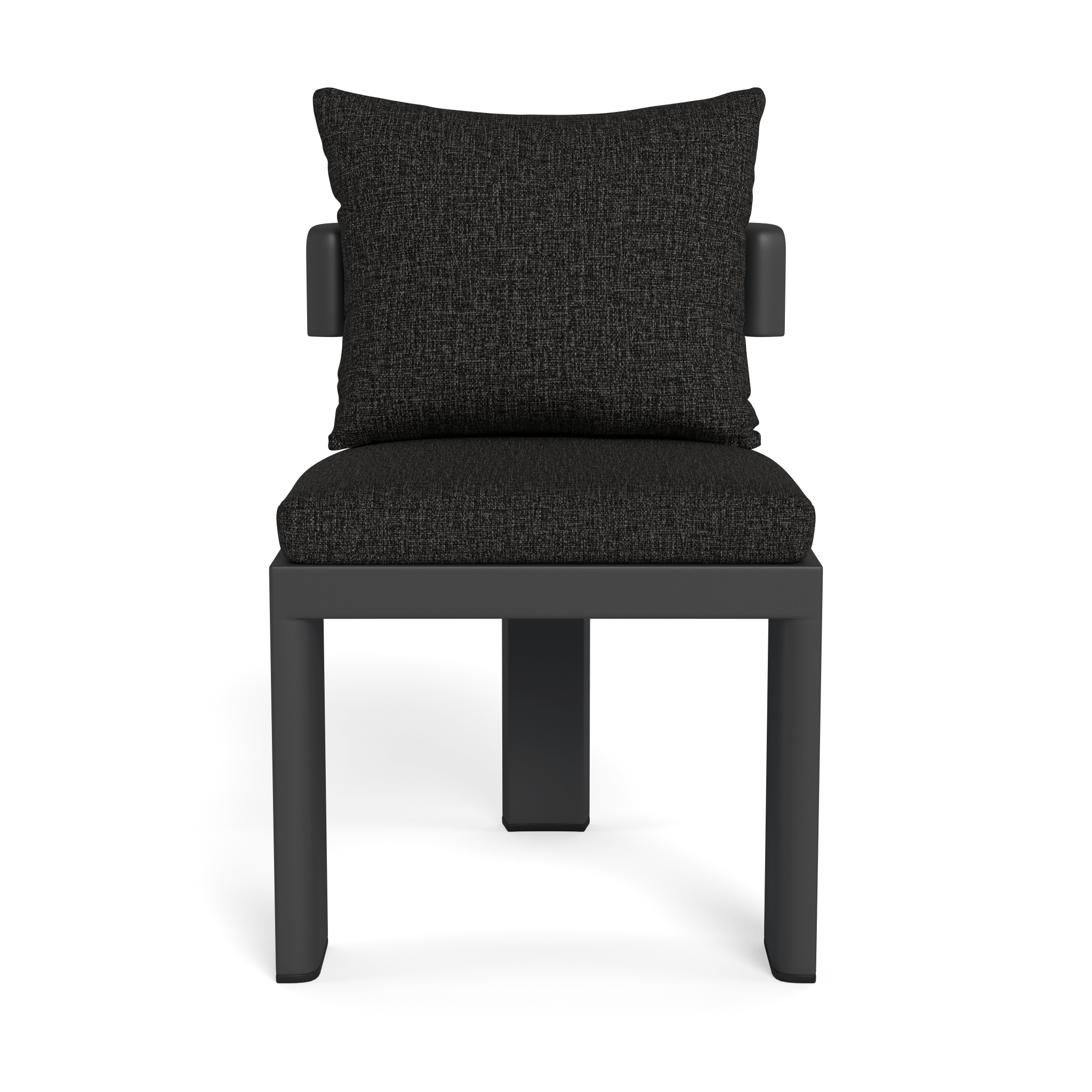Victoria Aluminum Armless Dining Chair - Modern Outdoor/Indoor Dining Chair for Patio, Restaurant, and Kitchen - Lightweight & Durable Metal Chair