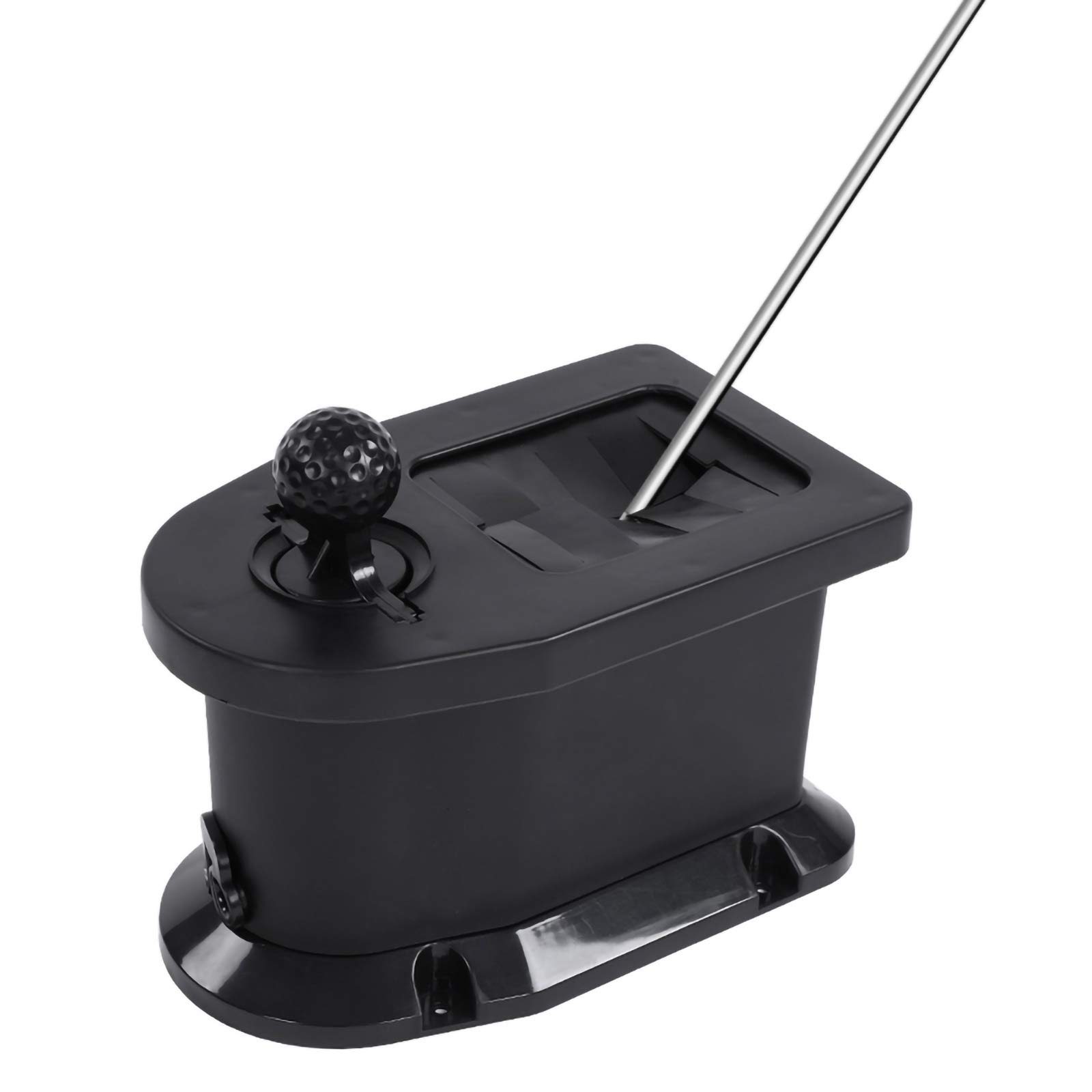 YOPOTIKA Hard Plastic Black Portable Golf Club Ball Washer - Manual Cleaner for Golf Cart | Golf Course & Driving Range Accessories | Perfect for Outdoor Practice & Tournament Use
