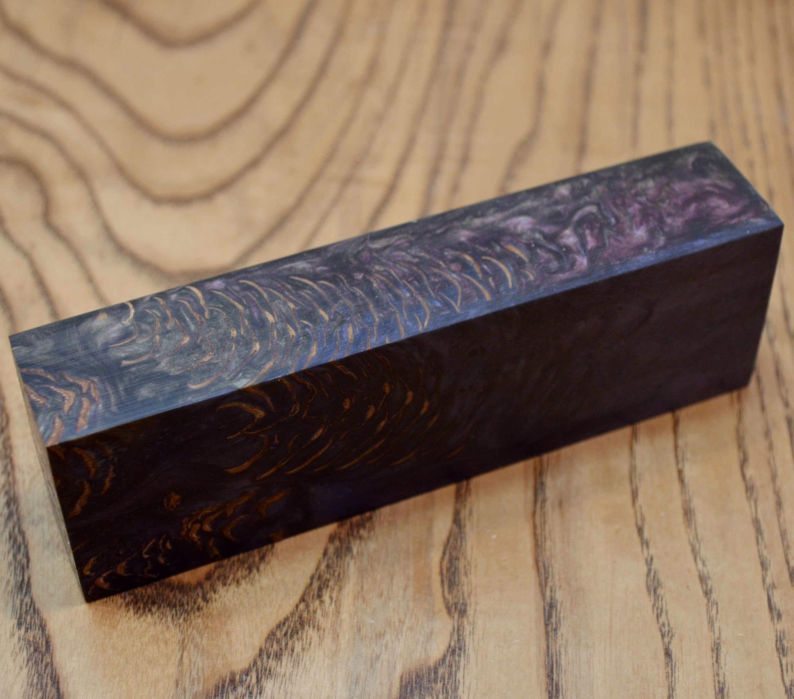 Premium Hybrid Stabilized BURL Wood Turning Blanks for Knife Handles - Cactus Juice Stabilized (#304) - Perfect for Custom Knife Making, Woodworking, and DIY Craft Projects
