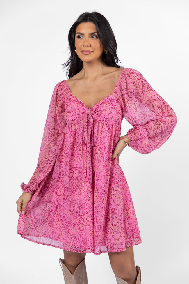 Pink Sweetheart Neckline Mini Dress - Women's Flirty Party Dress for Date Night & Special Occasions | Final Sale