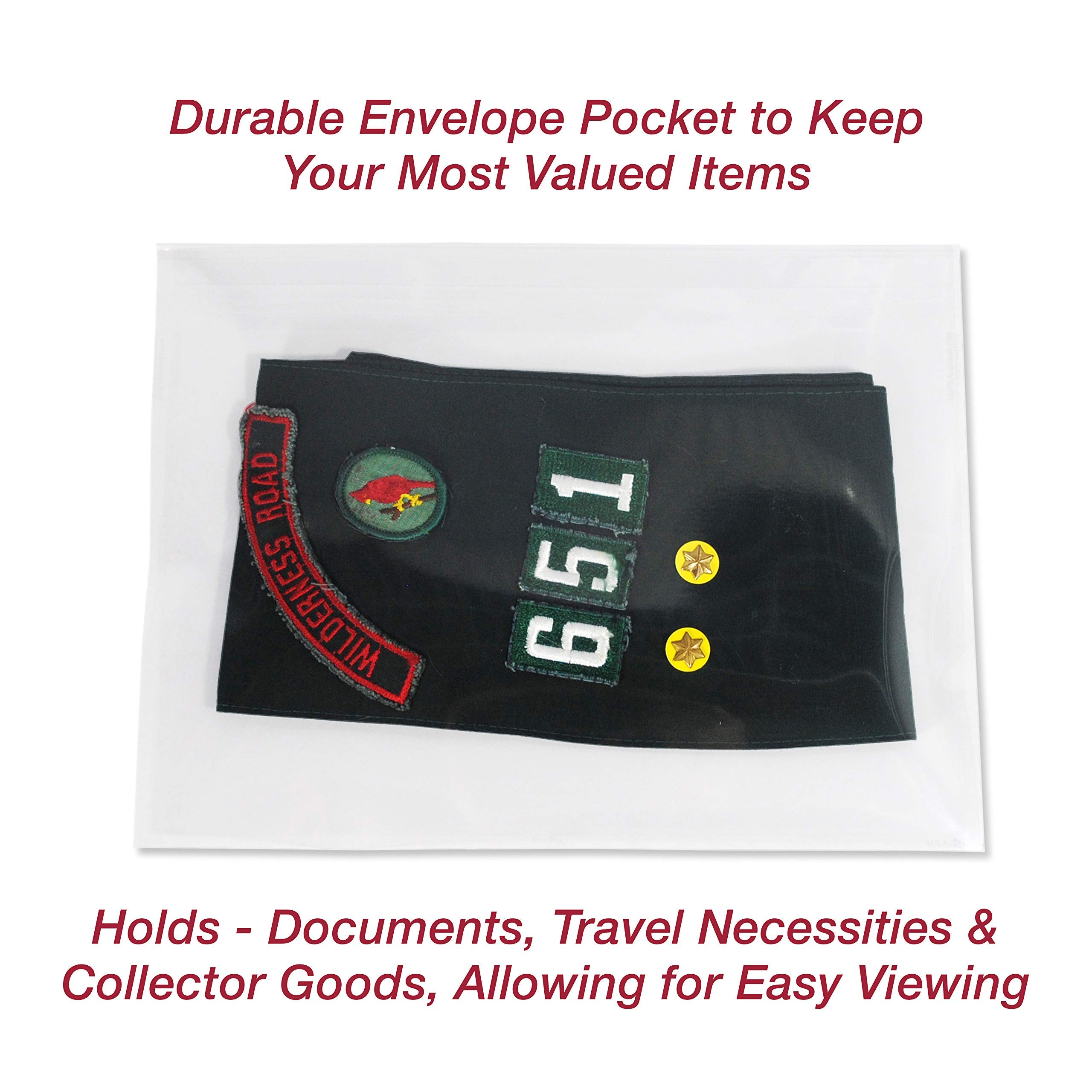 EnvyPak Branded Horizontal Catalog Envelope with Permanent Tape - Clear Plastic Mailing Envelope - USPS Approved Shipping Materials for Documents, Photos & Business Mail