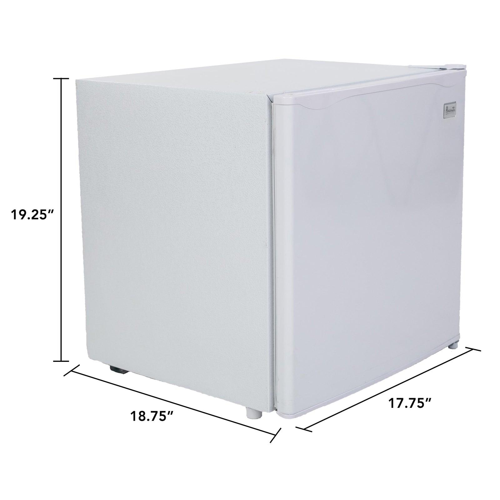 Avanti RM16J0W 1.6 Cu. Ft. Mini Fridge - Compact Refrigerator for Dorm, Office, Bedroom & Small Spaces - Energy Efficient Cooling with Adjustable Shelves