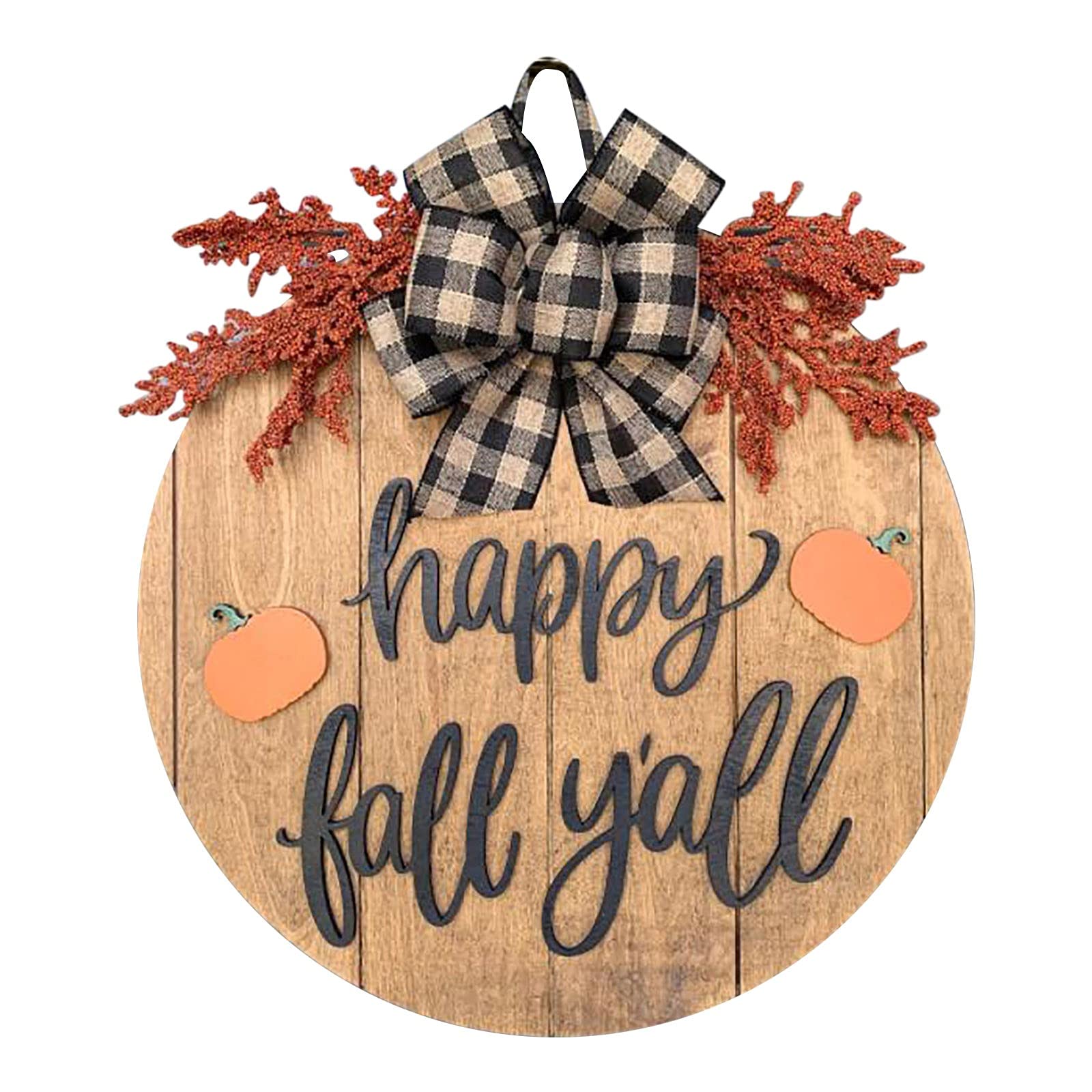 Rustic Porch Decor Signs - Stolen Wreath Door Plaque for Autumn & Halloween - Farmhouse Truck Decor with Pumpkin & Heart Design - Large Wall Hanging for Home Entryway & Seasonal Decorations