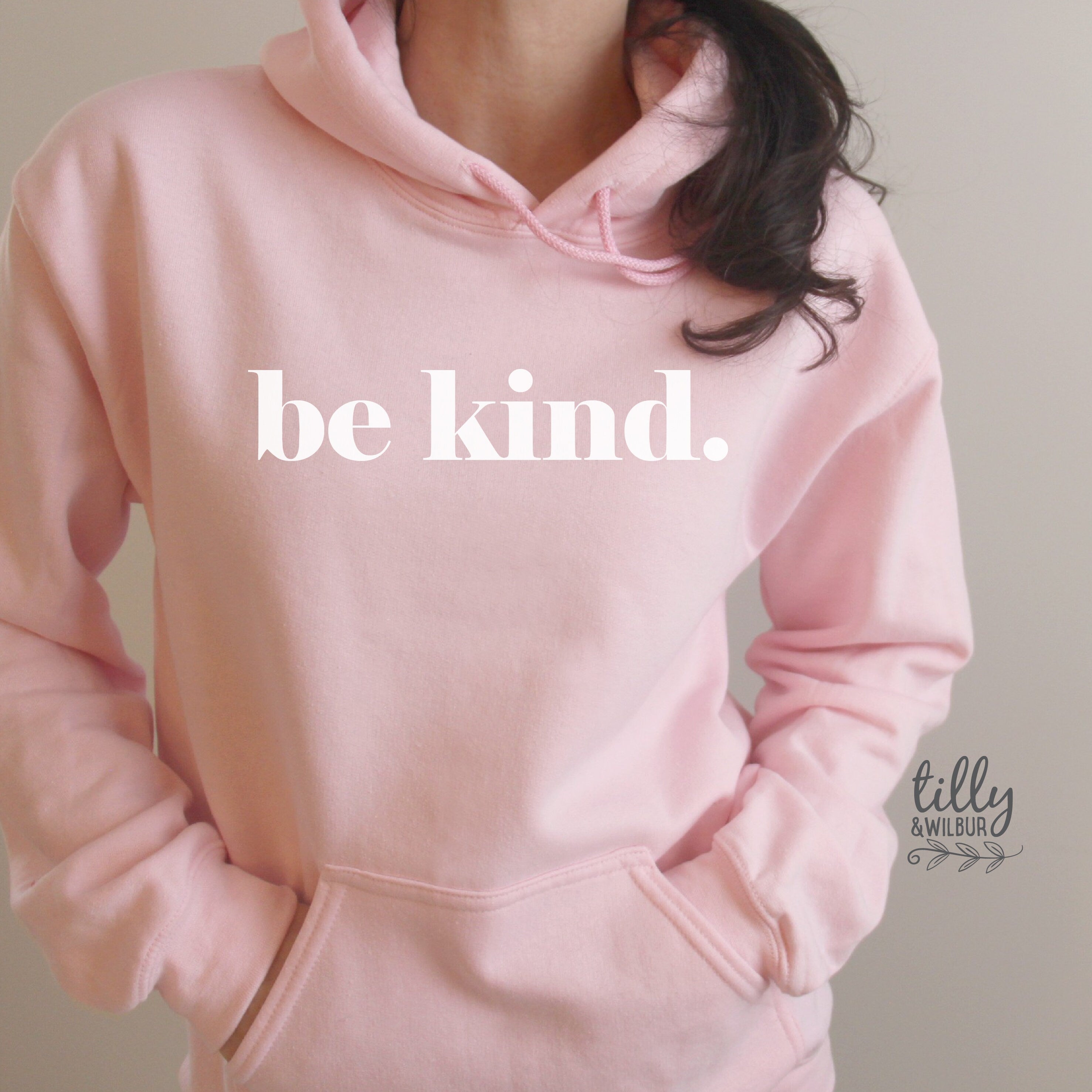 Be Kind Women's Hoodie - Soft & Comfortable Pullover Sweatshirt for Casual Wear, Lounge & Street Style | Perfect for Everyday Outfits & Gifts