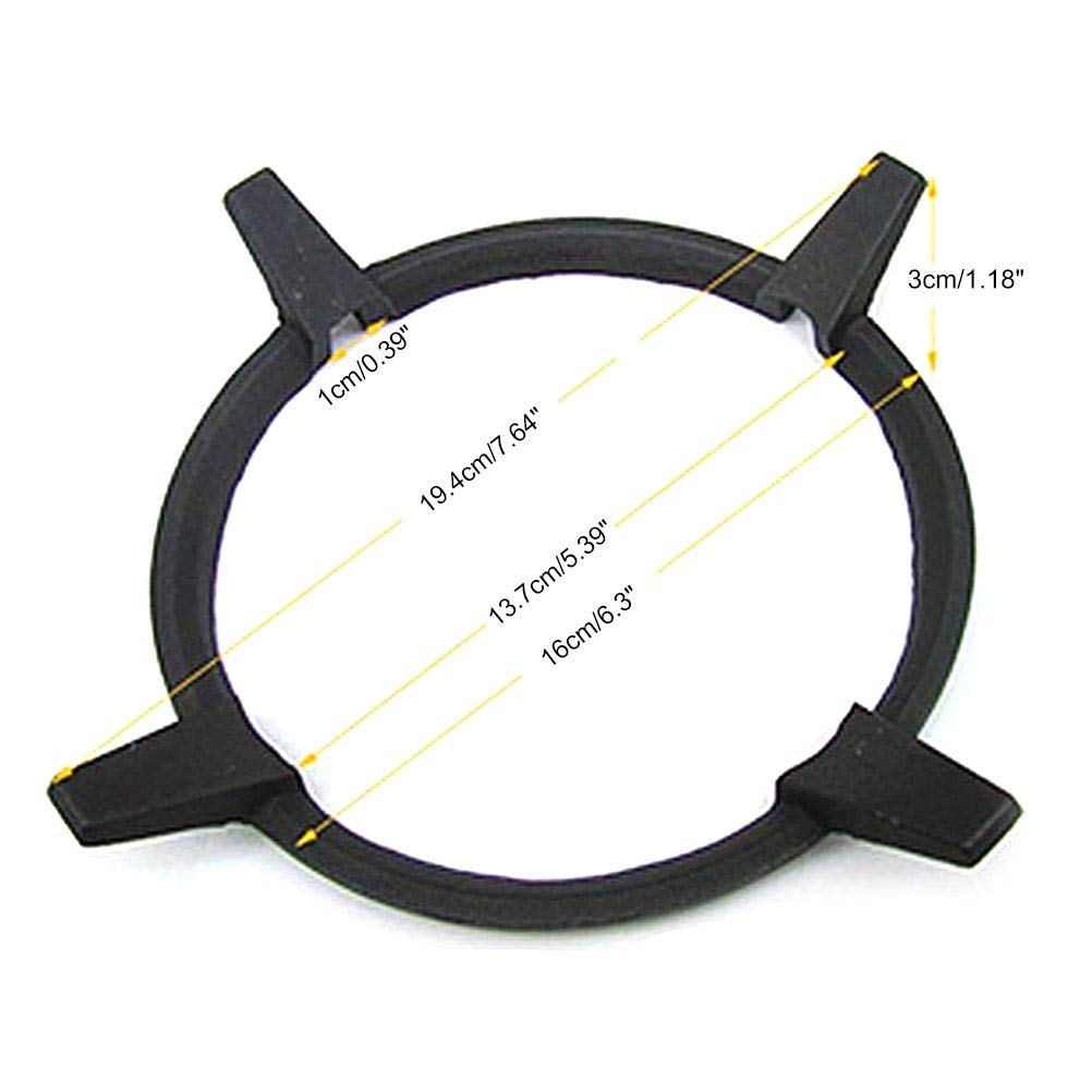 **Universal Non-Slip Cast Iron Wok Ring & Stove Trivet - Heavy Duty Wok Support Stand for Gas & Electric Stoves - Perfect for Stir-Frying, Deep Frying & Asian Cooking**