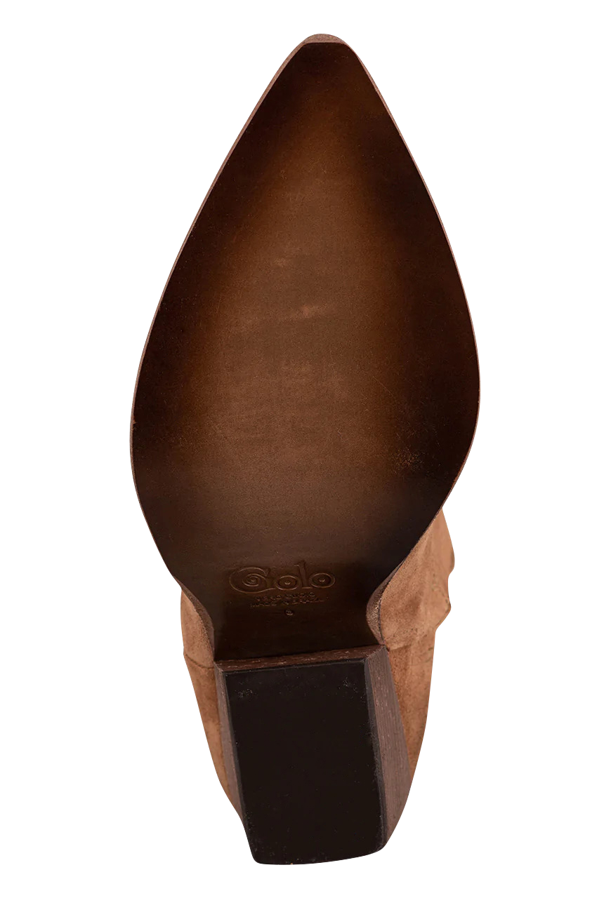 Golo Women's Brown Leather & Suede Ankle Boots - Comfortable Winter Booties for Casual Outfits & Office Wear