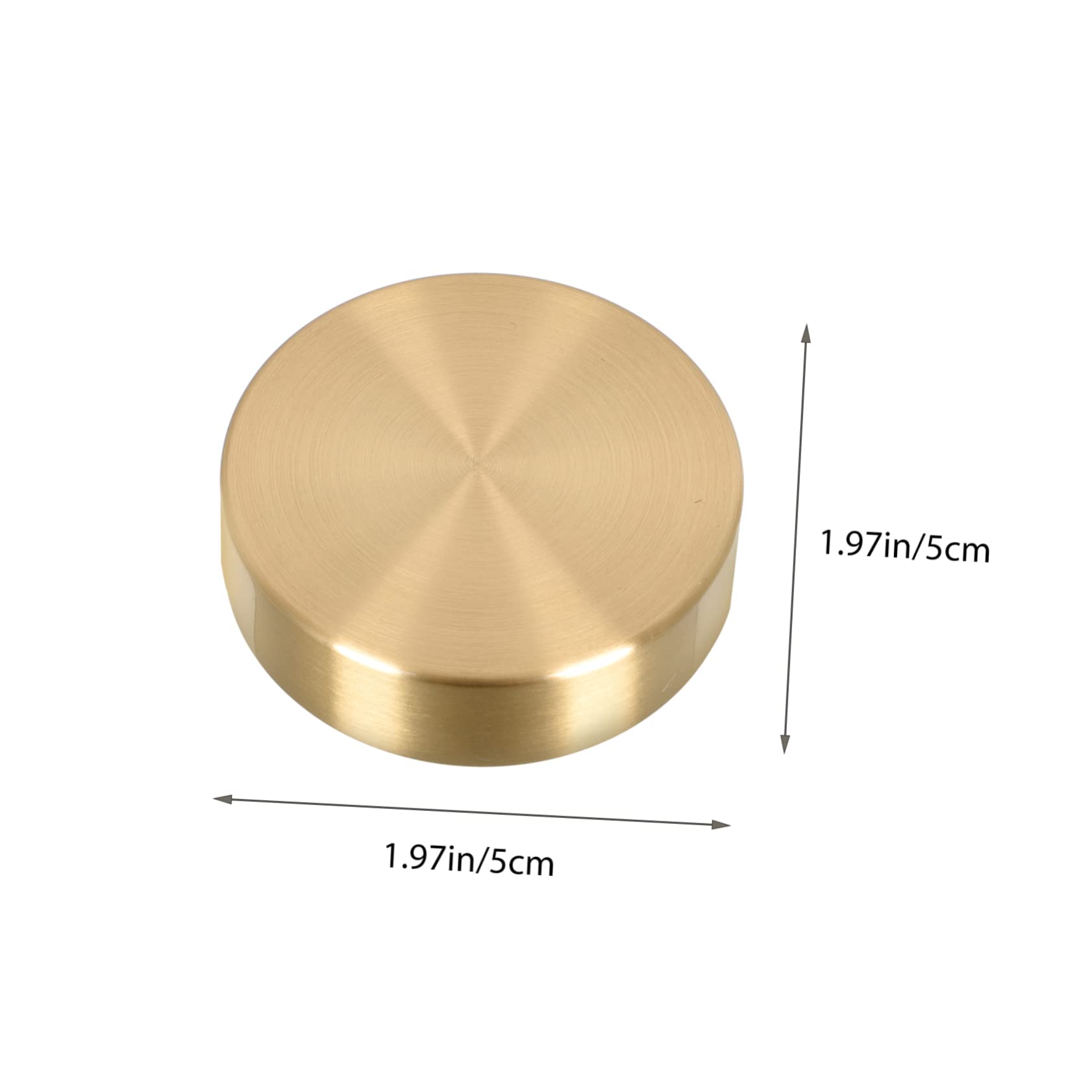 SKISUNO 4-Piece Brass Round Paperweights for Calligraphy & Chinese Ink Painting - Gold Decorative Rulers for Artists, Office Desk Accessories - Perfect for Art Studios, Home Decor & Gift Giving