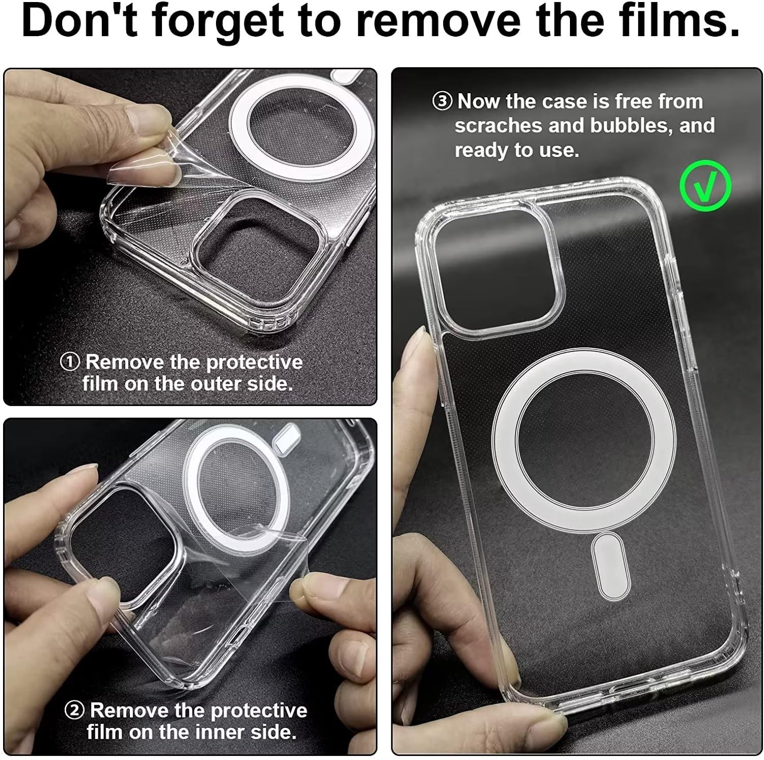 Clear Magnetic Case for iPhone 11 Pro Max | Military-Grade Protection | MagSafe Compatible | Anti-Yellow Hard Back & Shock-Absorbing Corners | Perfect for Outdoor Activities, Work & Travel