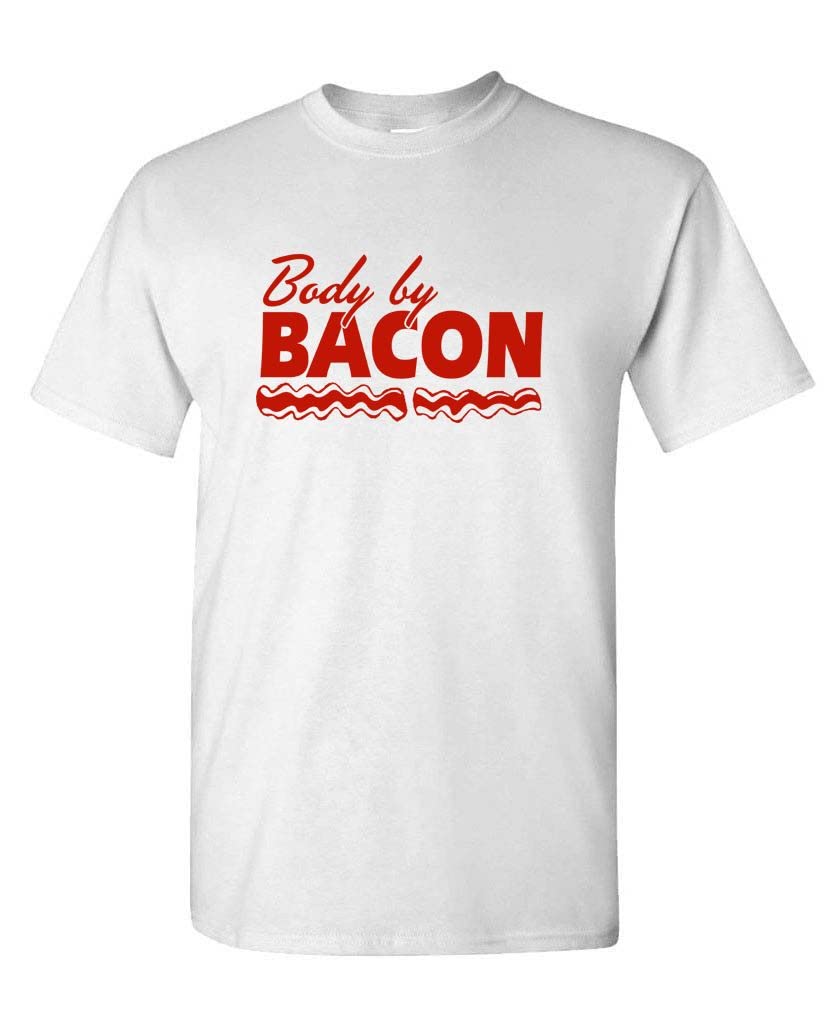 Bacon The Goozler Body Men's Cotton T-Shirt - Soft & Comfortable Casual Tee for Everyday Wear, Gym, and Outings