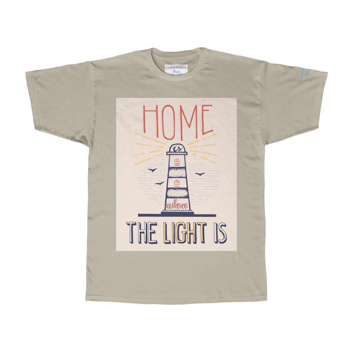 Home Is Where The Light Is T-Shirt - Comfortable Cotton Graphic Tee for Women & Men - Perfect for Casual Wear, Outings & Gifting