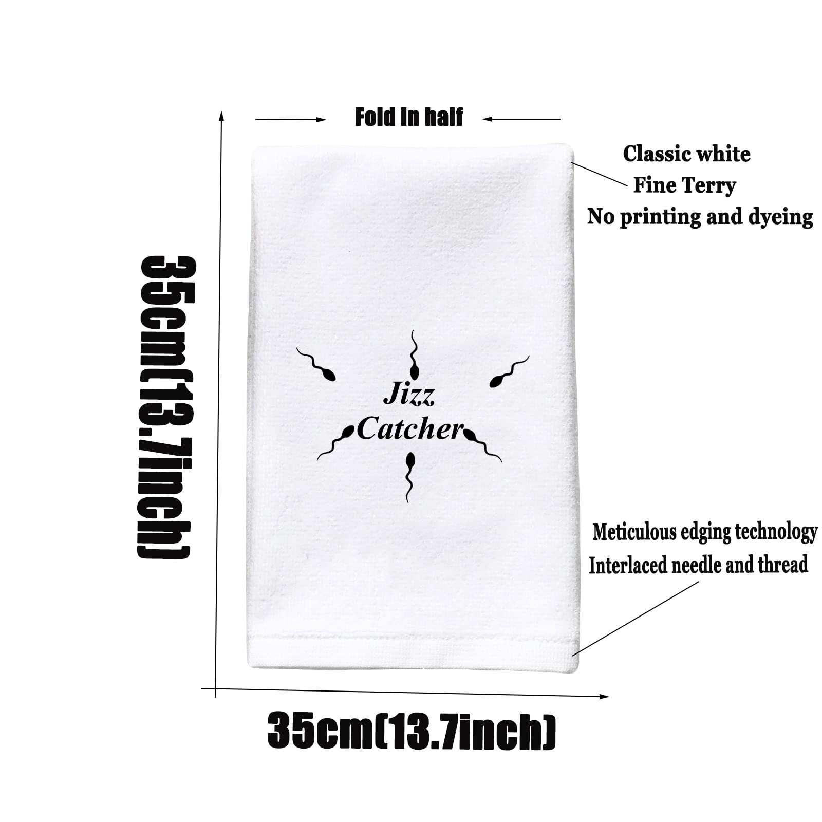 WZMPA Jizz Catcher Towel - Funny Adult Gift for Wife & Girlfriend - Perfect for Bachelorette Parties & Gag Gifts