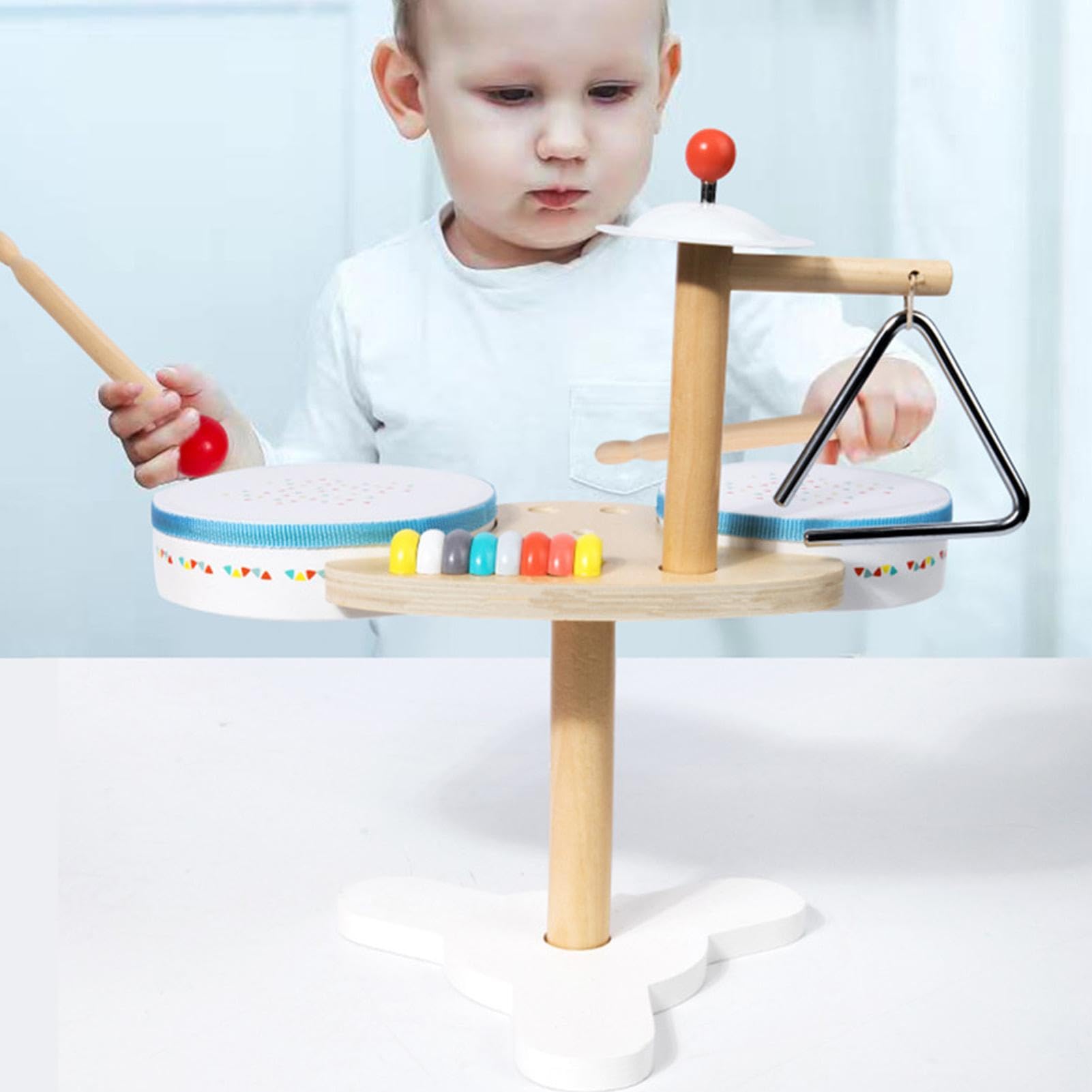 Best Kids Drum Set for Toddlers 1-3 Years - Musical Instruments & Educational Toys for Early Learning - Perfect for Indoor Play, Birthday Gifts & Preschool Music Development