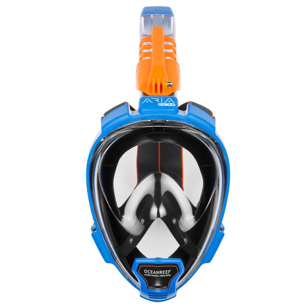 Ocean Reef Aria QR+ Full Face Snorkeling Mask - Anti-Fog Panoramic View for Adults & Kids - Perfect for Beach Vacations & Underwater Exploration
