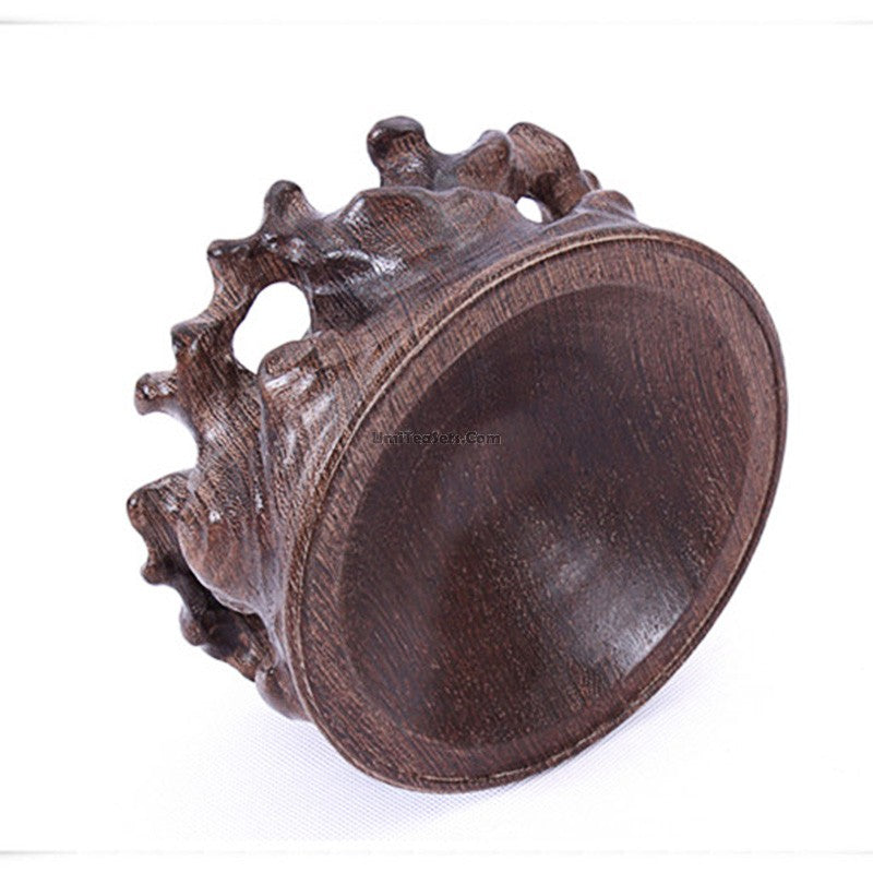 Premium Black Wood Teapot Stand - Handcrafted Natural Wood Tea Coaster for Japanese & Chinese Tea Ceremony - Perfect for Tea Pots, Cups & Home Decor