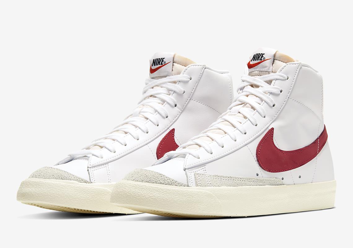 Nike Blazer Mid '77 Vintage Sneakers - Brick Red Retro Basketball Shoes for Men & Women | Casual Streetwear & Gym Workout Shoes